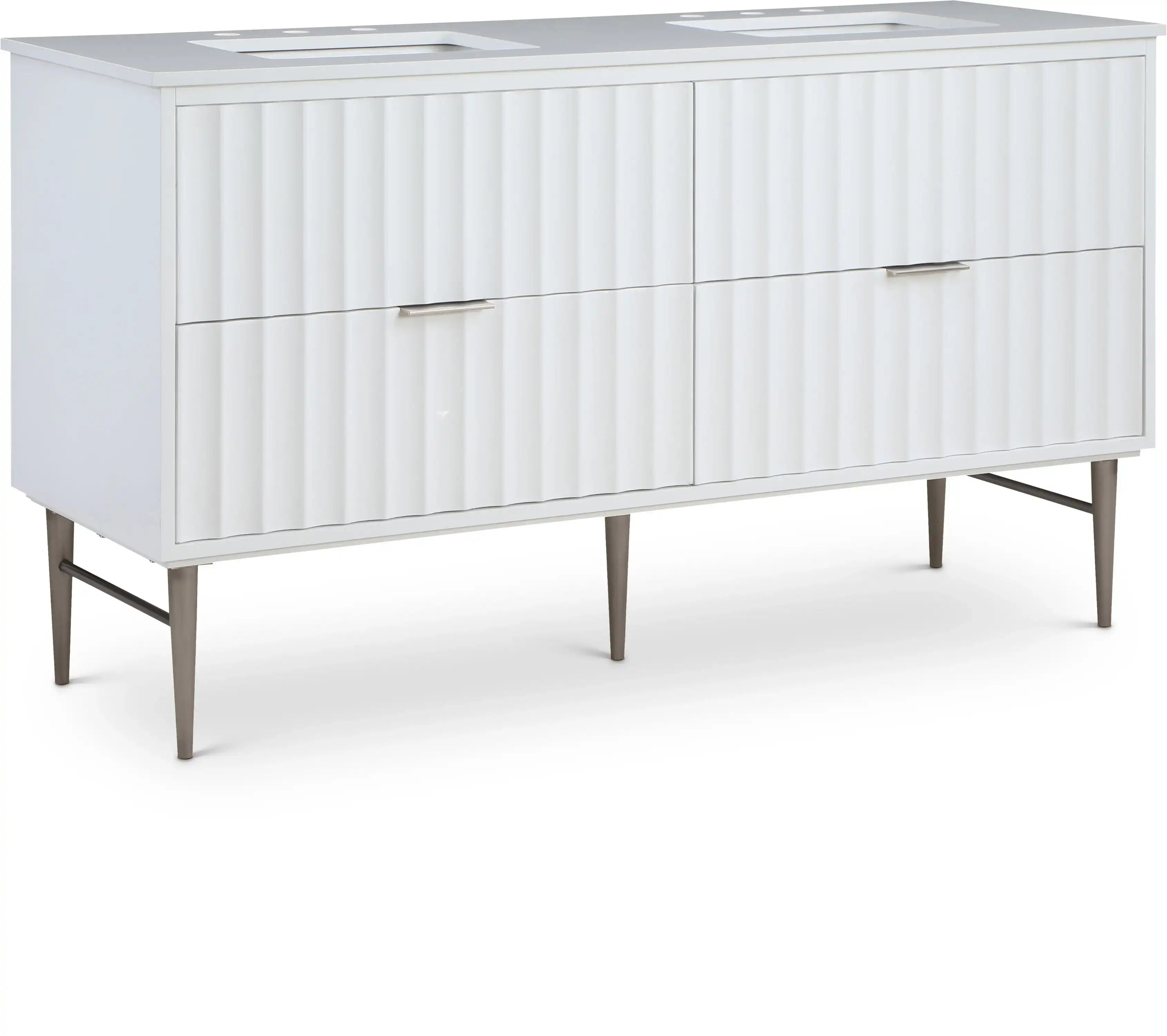Modernist - Bathroom Vanity With Chrome Legs - Best Buy Furniture