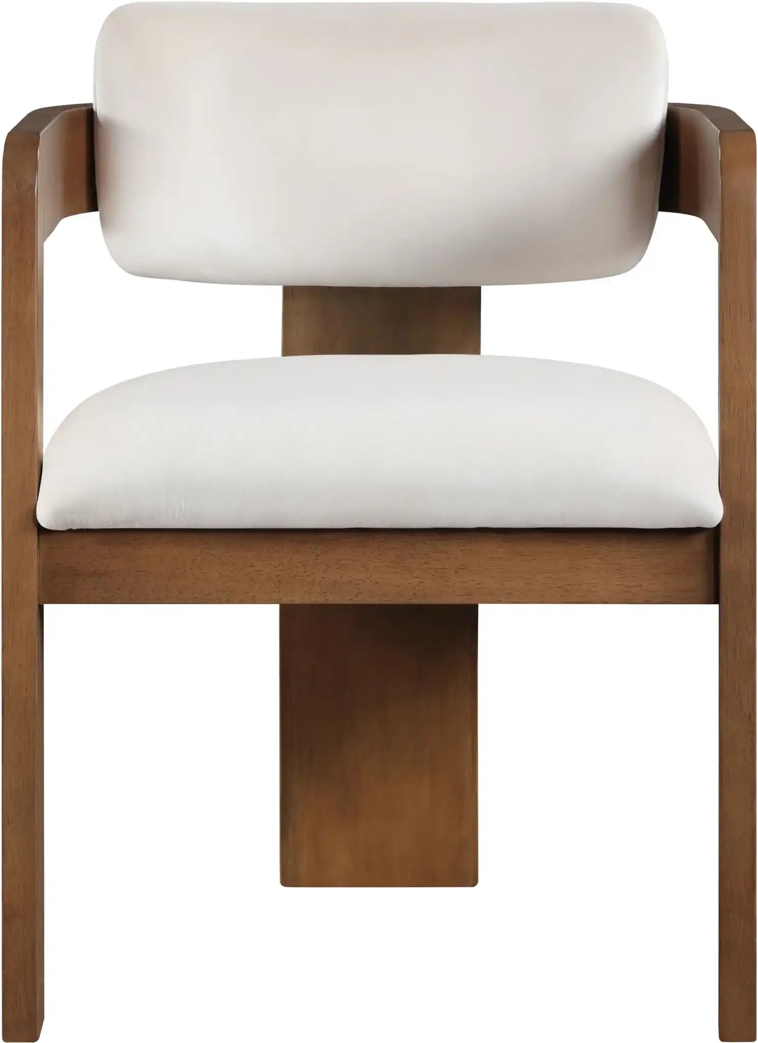Sacha - Velvet Dining Chair With Brown Base (Set of 2)