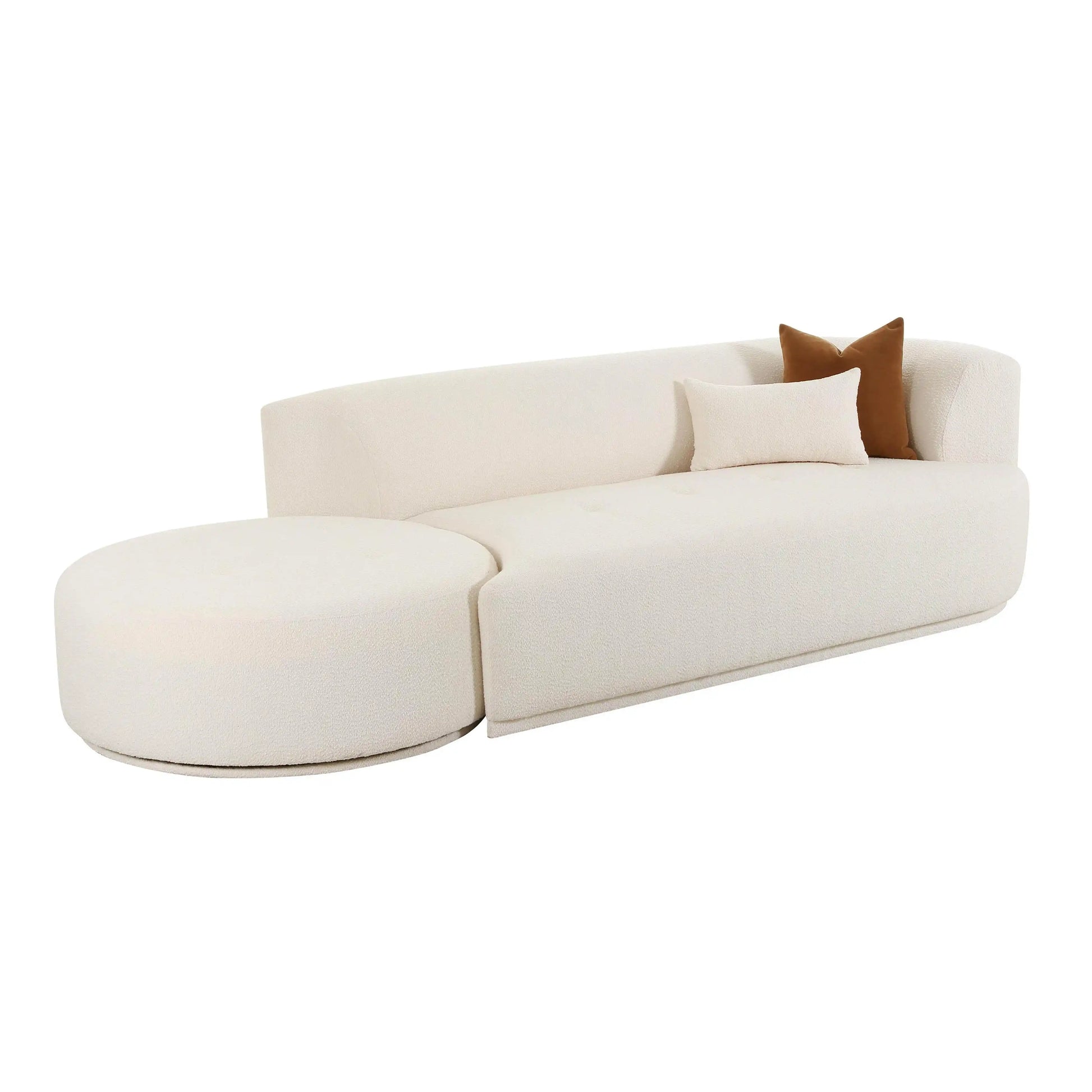 Fickle - Boucle Modular Sofa - Best Buy Furniture