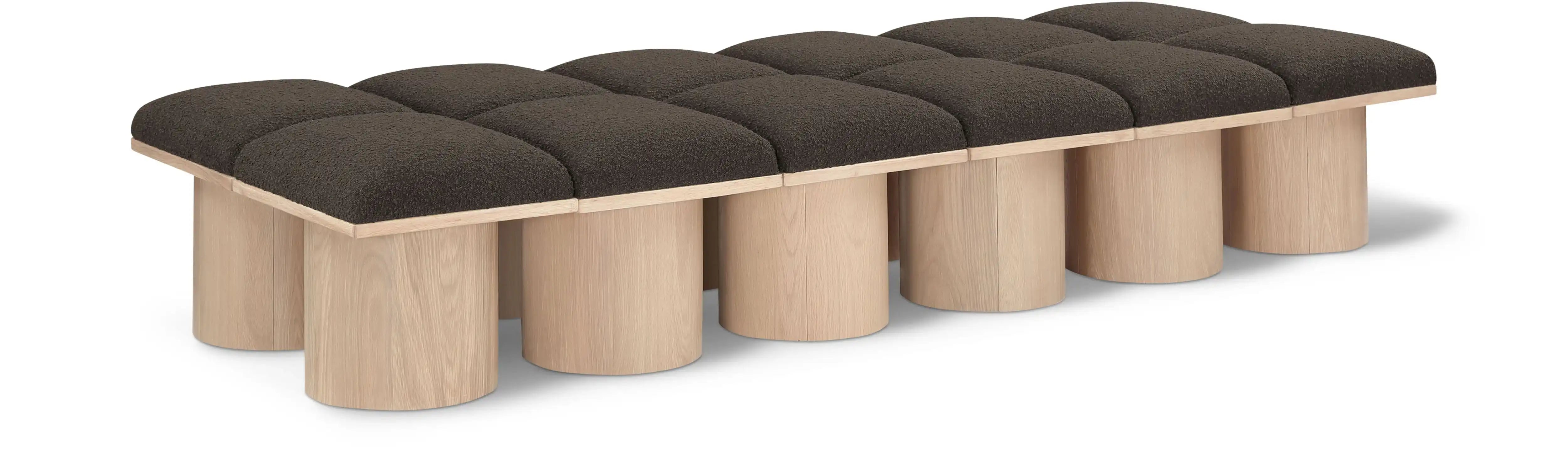 Pavilion - 12 Piece Modular Bench With Natural Base - Best Buy Furniture