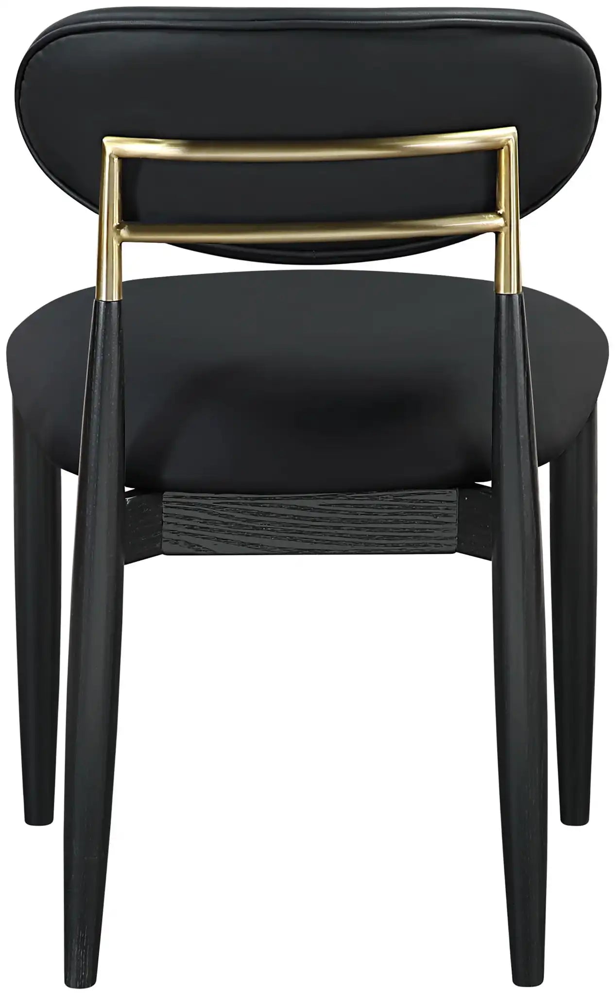 Riccio - Dining Side Chair (Set of 2) - Black And Gold Frame