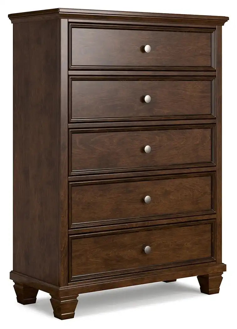 Danabrin - Five Drawer Chest - Brown - Best Buy Furniture