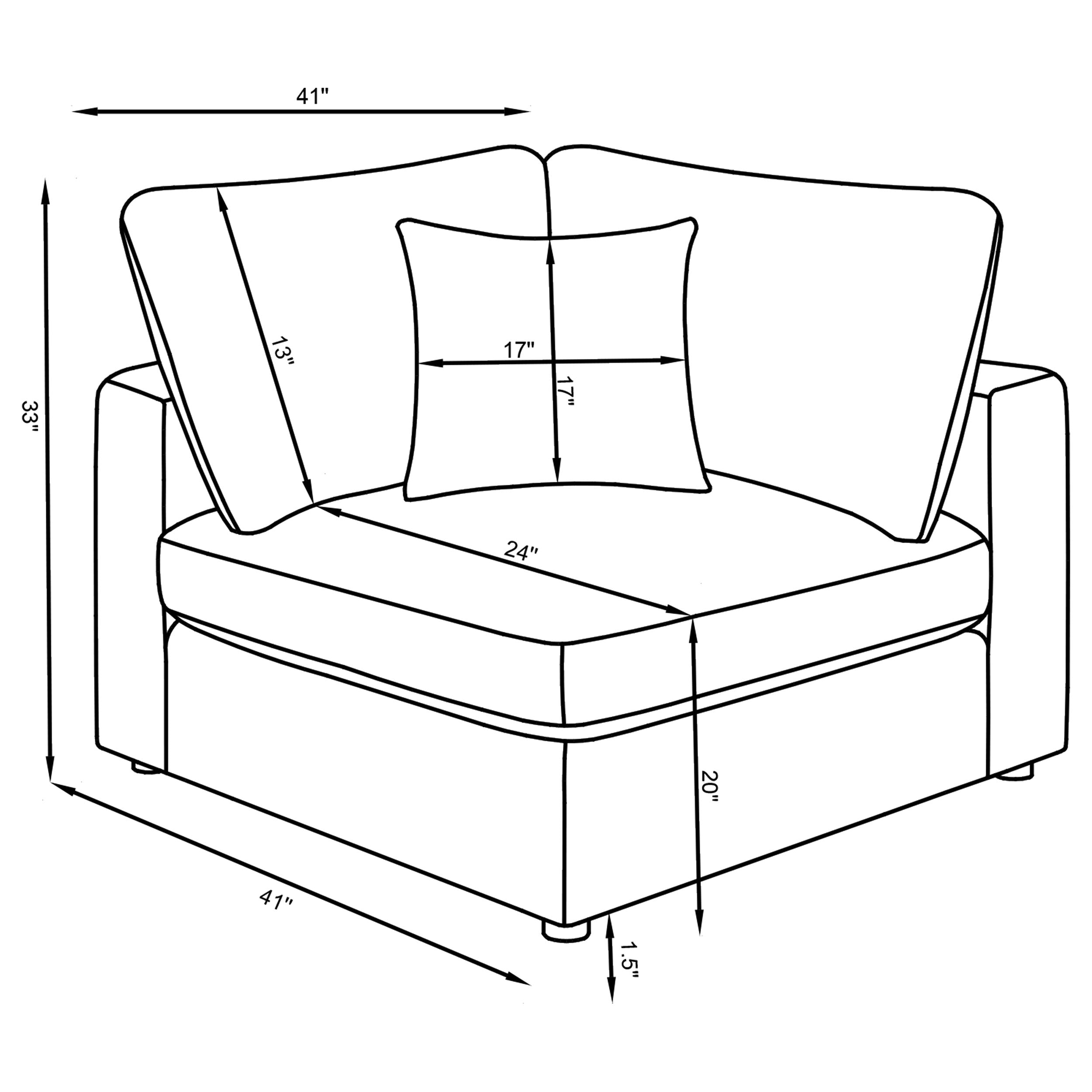 Serene 4-piece Upholstered Modular Sectional Sofa Beige-CoasterEssence