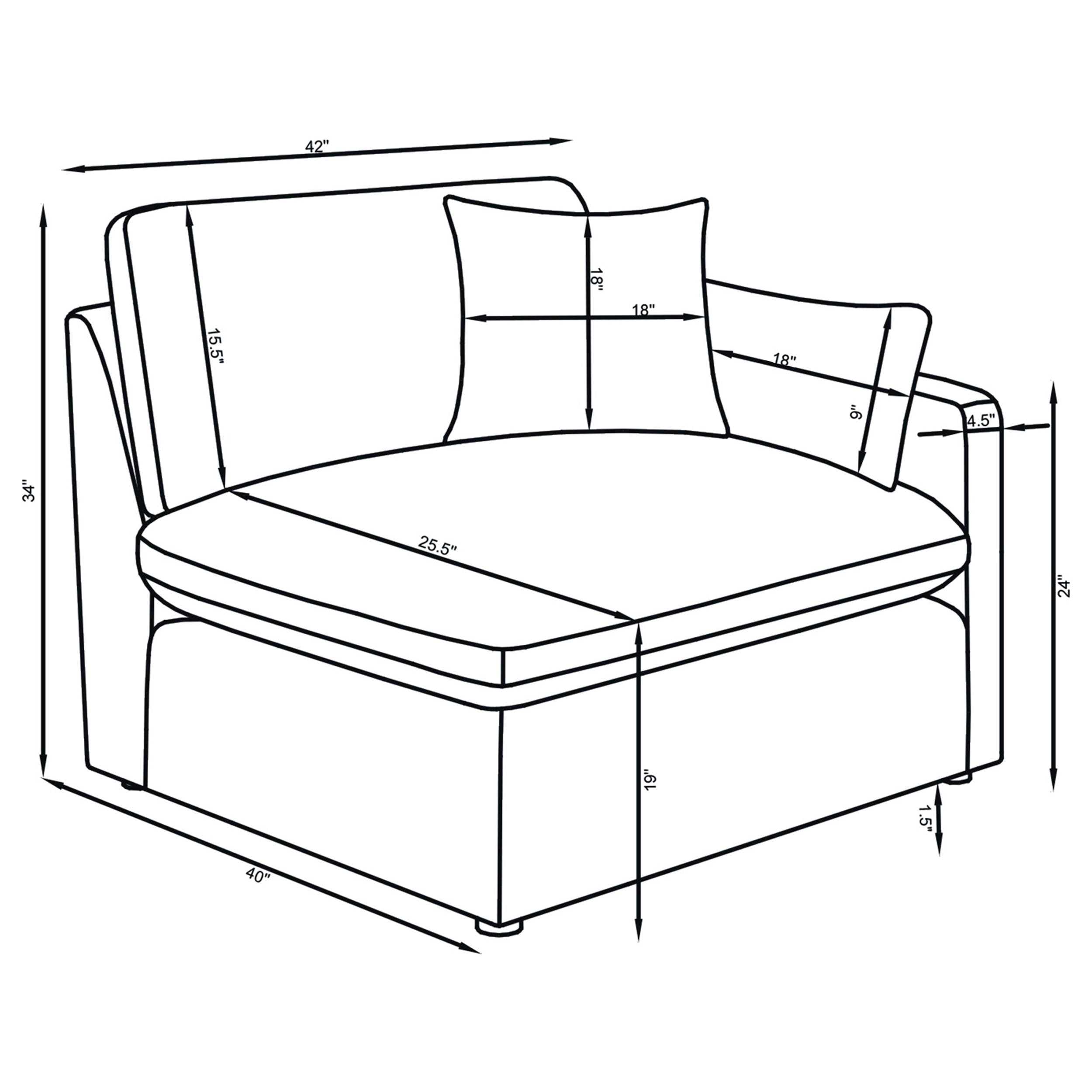Hobson 5-piece Upholstered Modular Sectional Sofa Ivory-Coaster