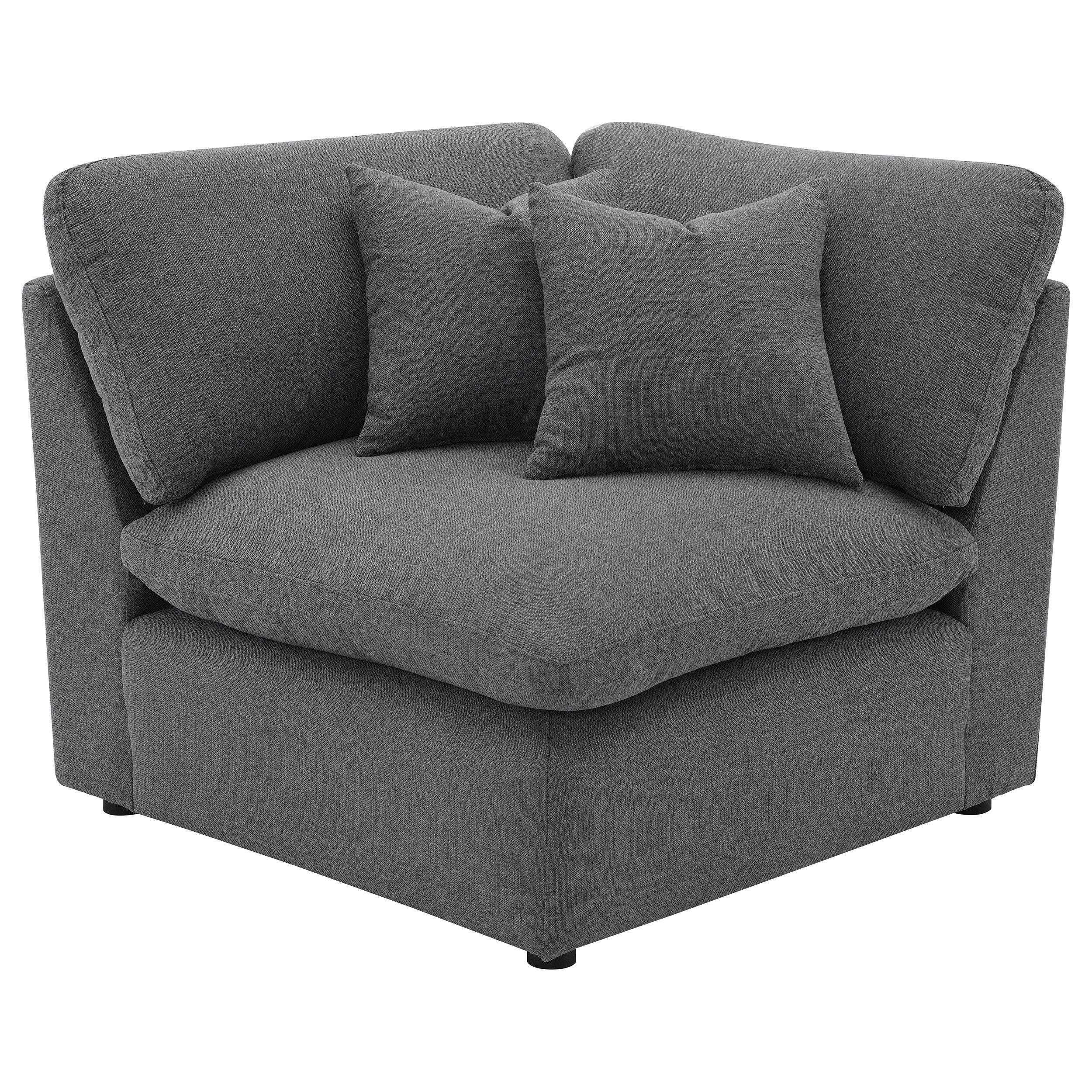 Hobson 5-piece Upholstered Modular Sectional Sofa Charcoal-Coaster