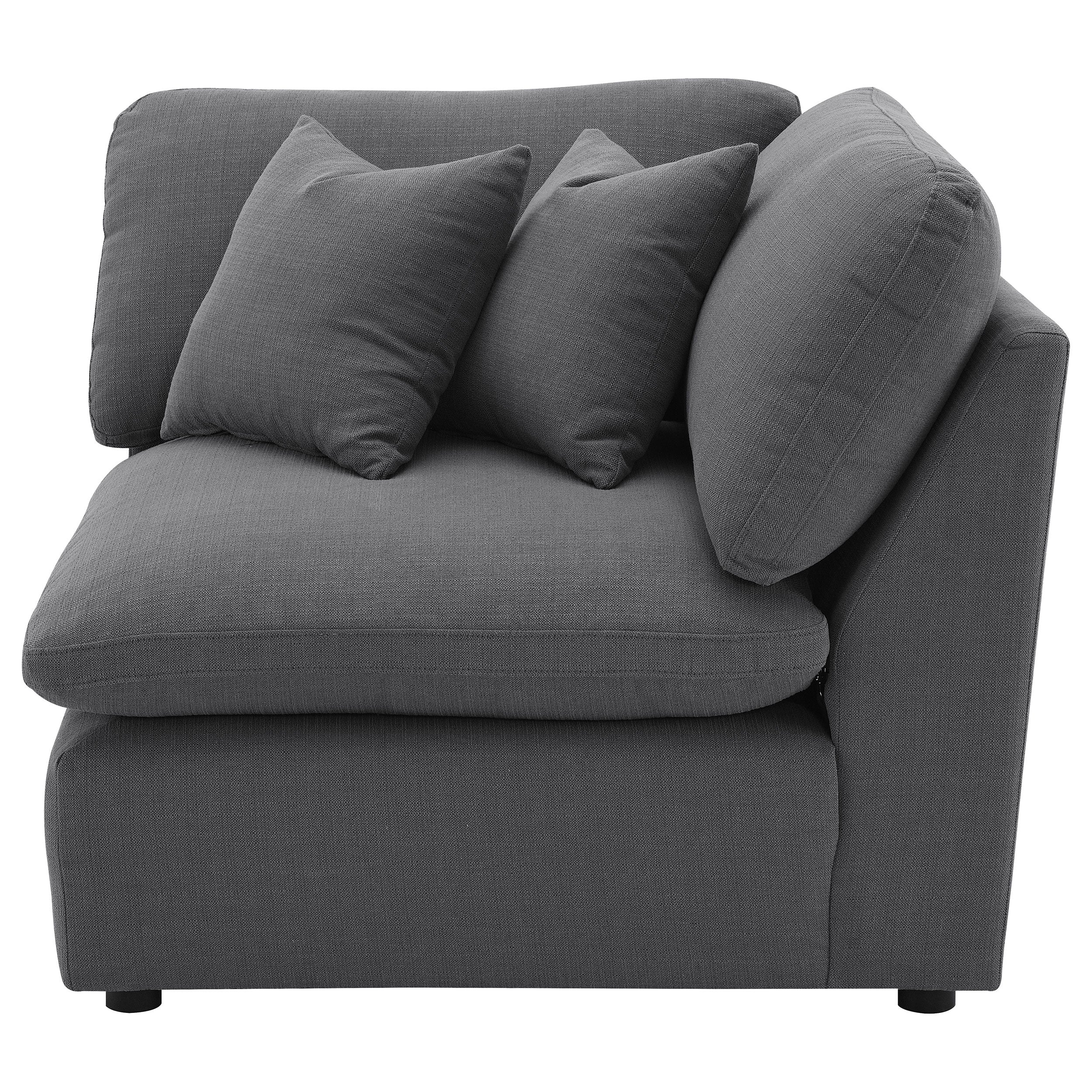 Hobson Upholstered Corner Charcoal-