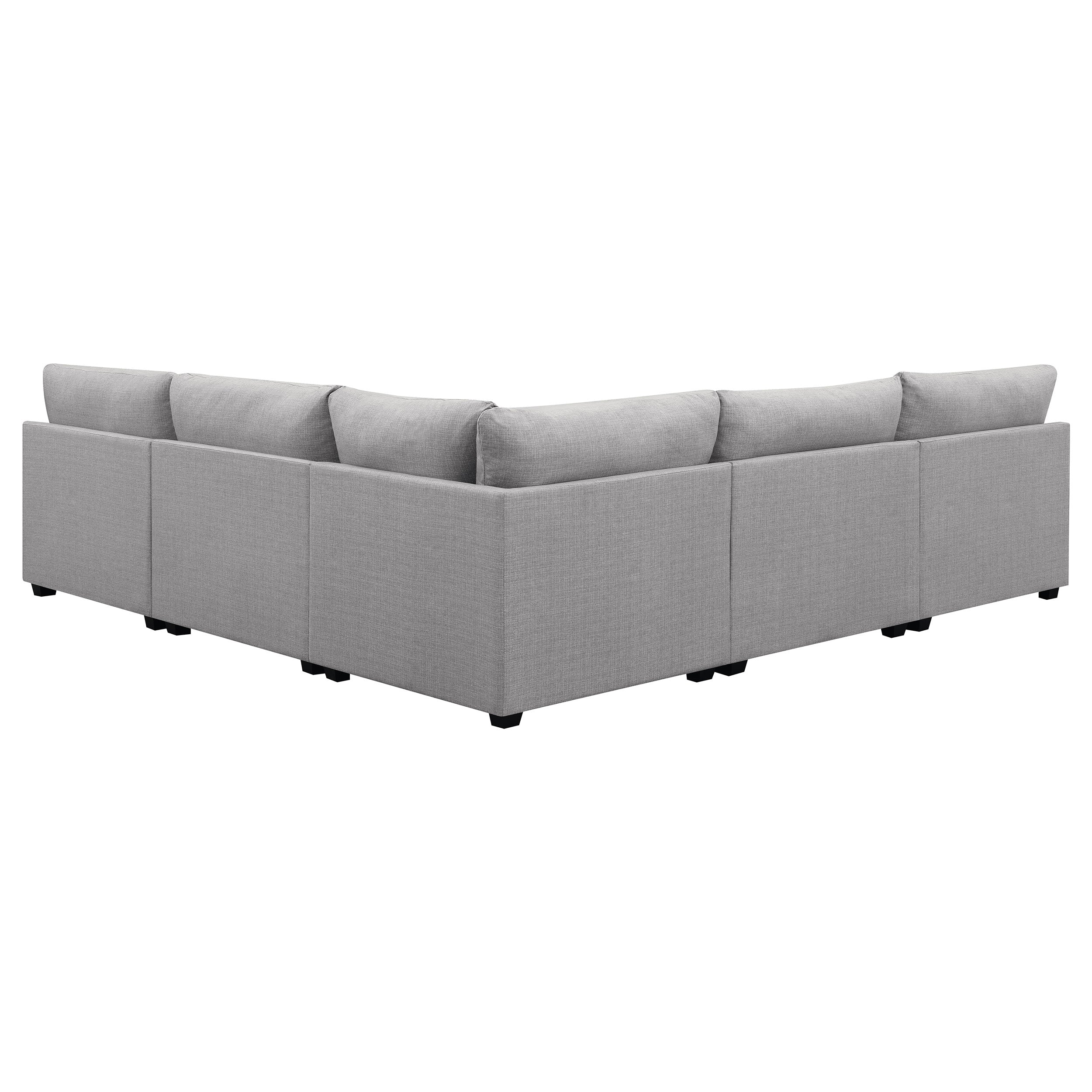 Cambria 4-piece Upholstered Modular Sectional Sofa Grey-CoasterElevations