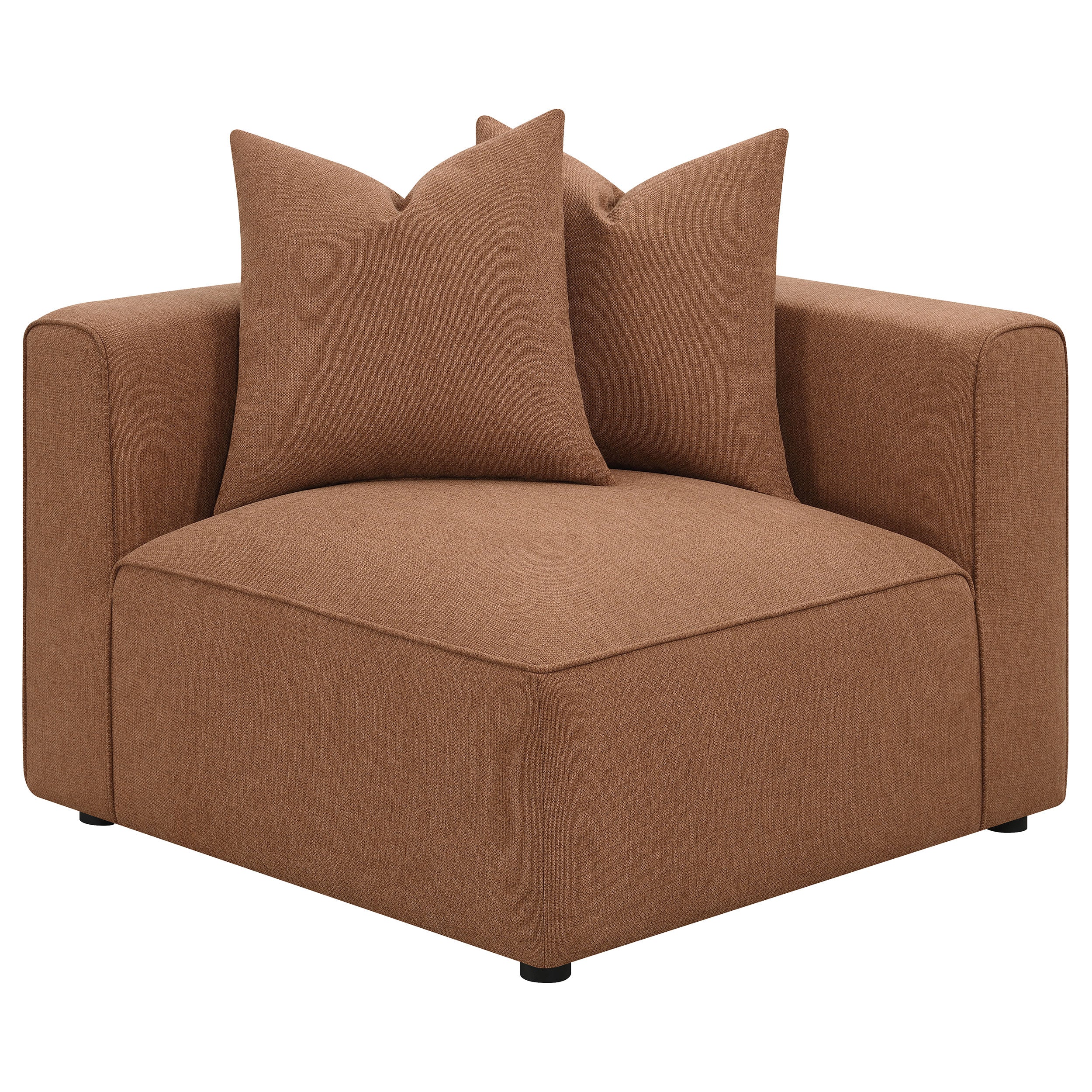 Jennifer 6-piece Upholstered Modular Sectional Terracotta-CoasterElevations