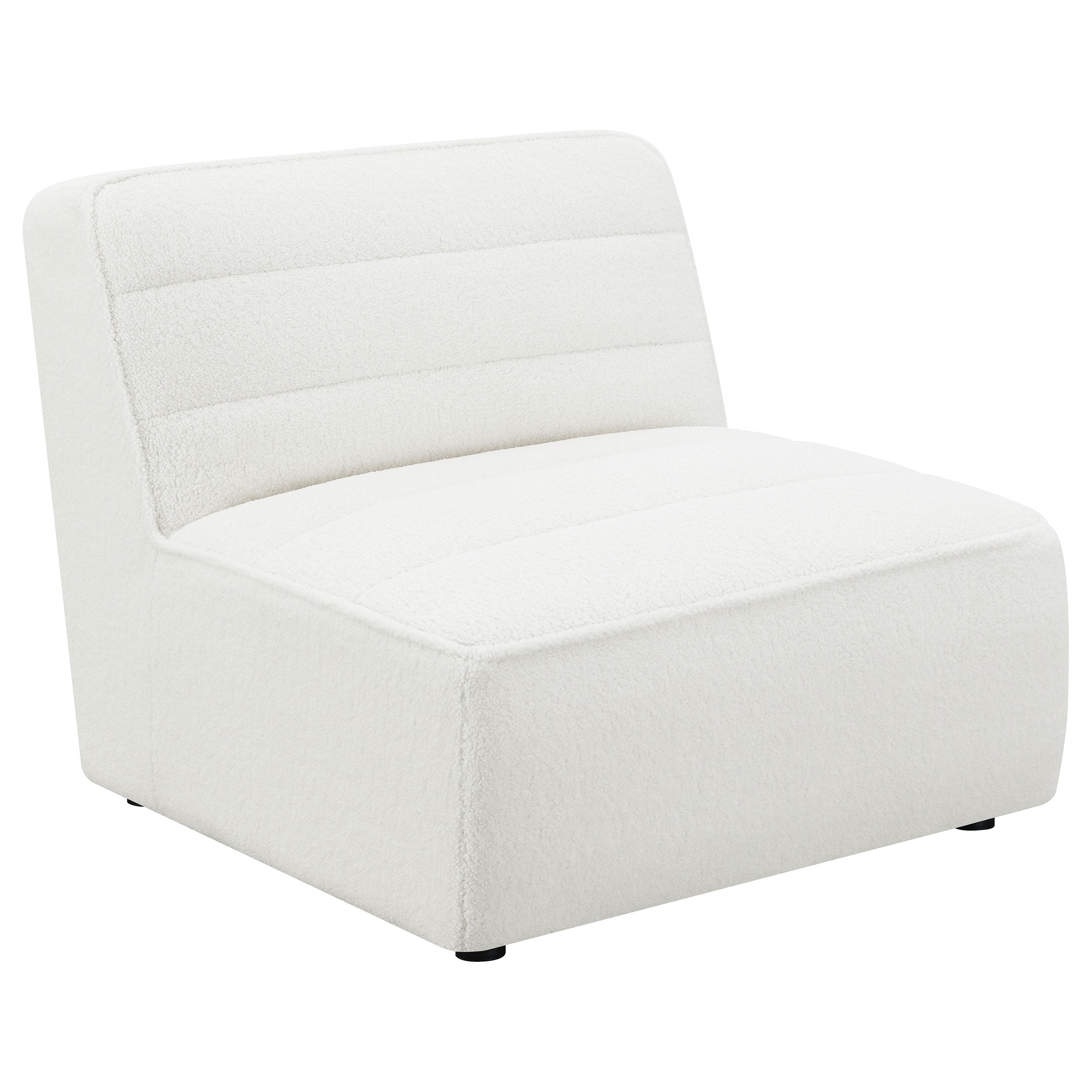 Sunny Upholstered Armless Chair Natural-CoasterElevations