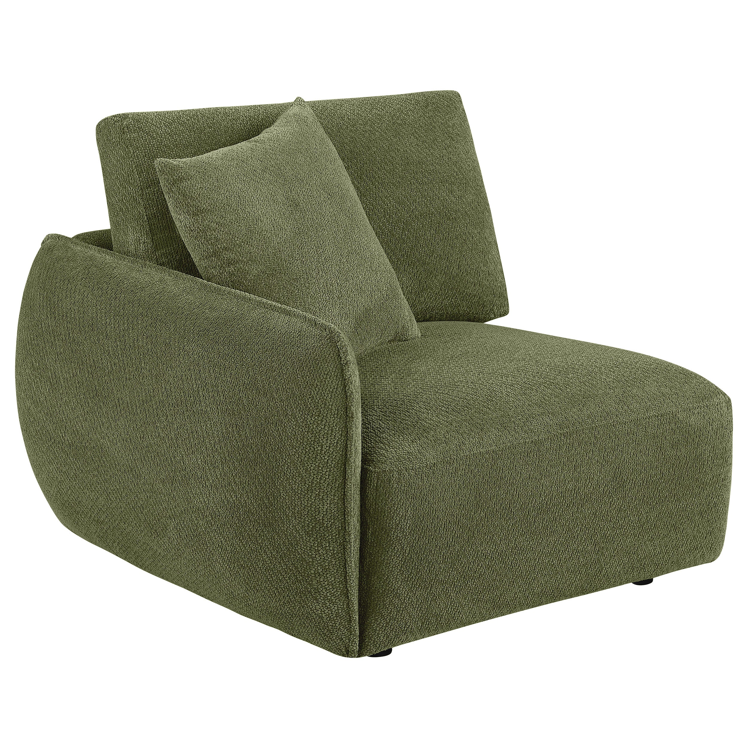 Elysia 5-piece Chenille Upholstered Modular Sectional Sofa Green-Coaster