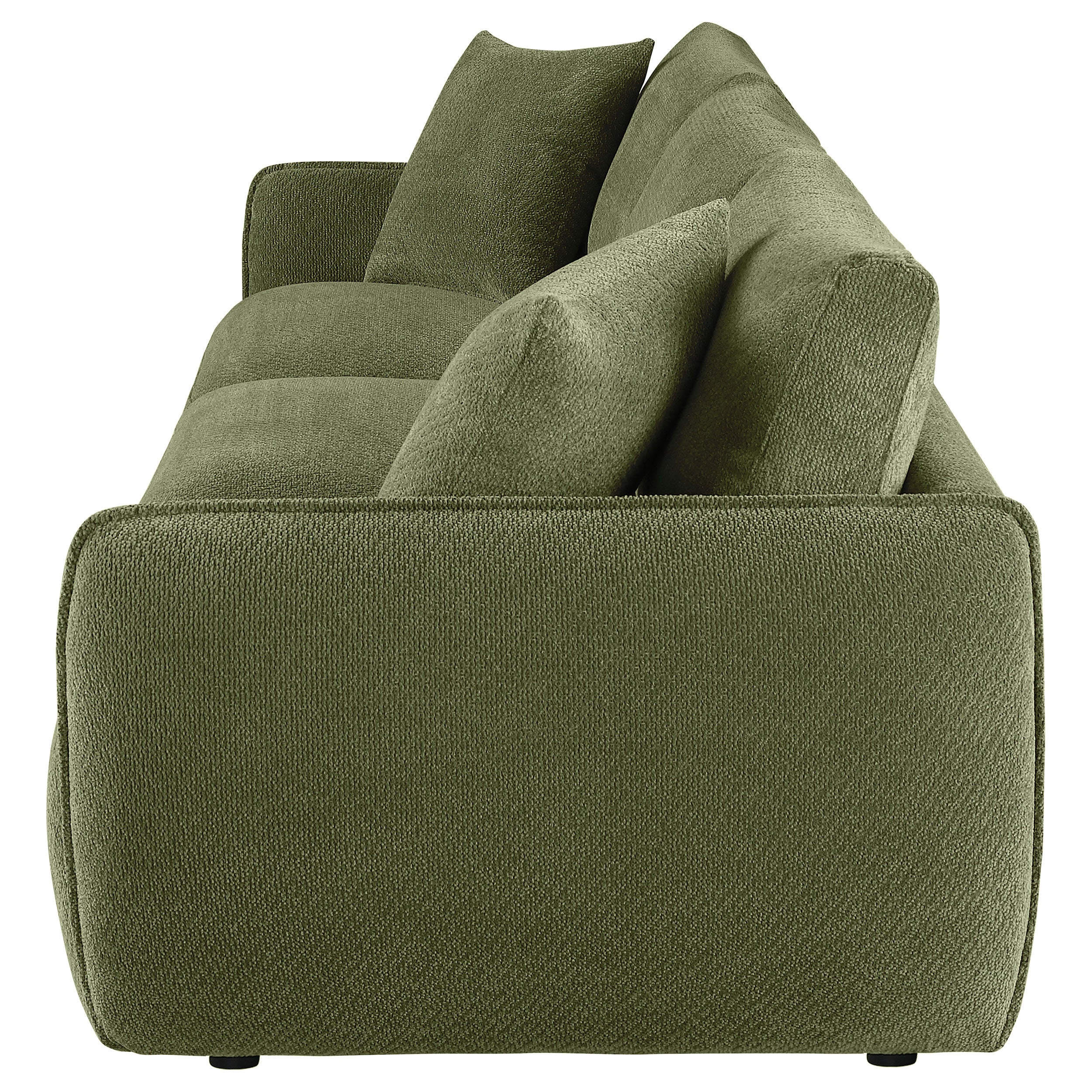 Elysia 5-piece Chenille Upholstered Modular Sectional Sofa Green-Coaster