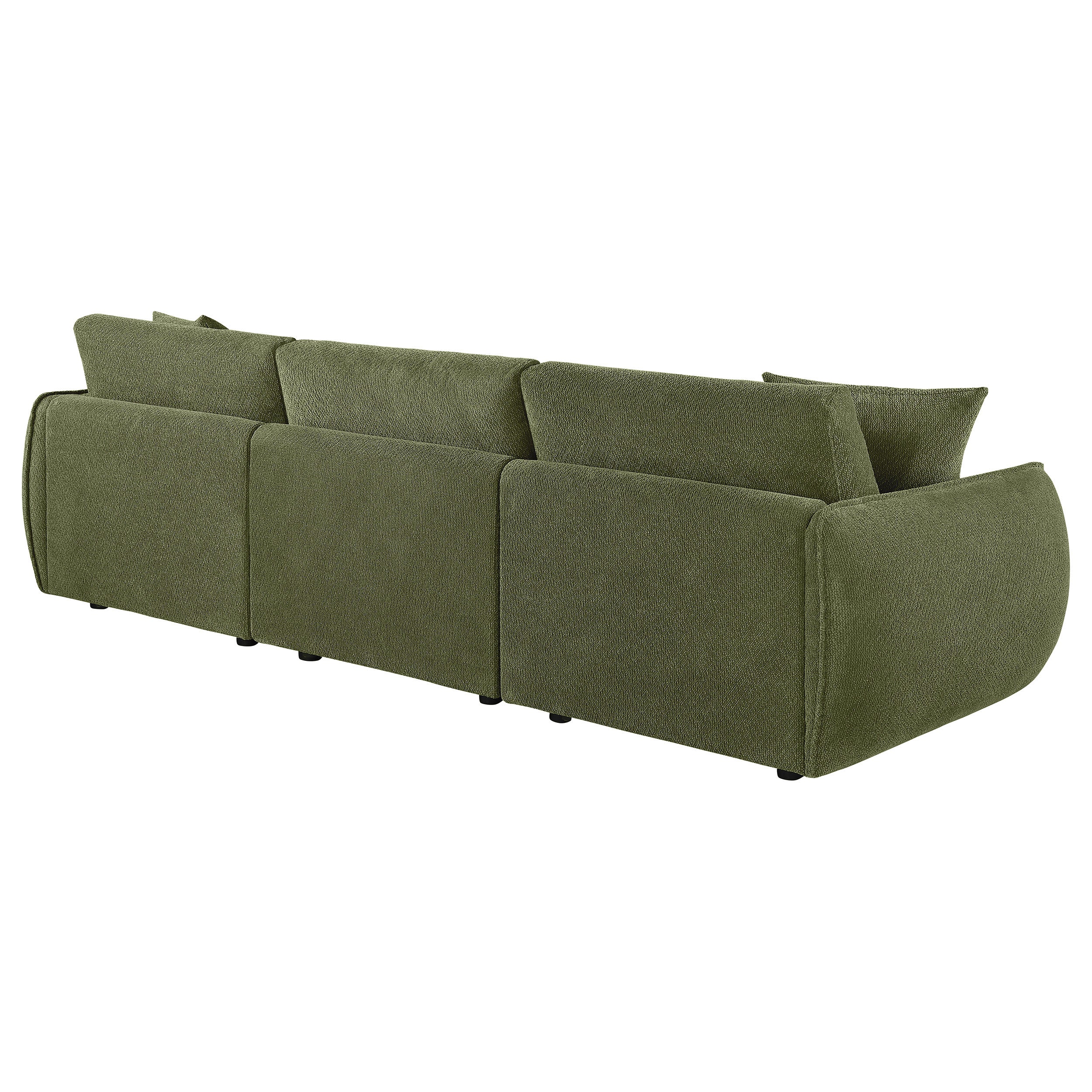 Elysia 5-piece Chenille Upholstered Modular Sectional Sofa Green-Coaster
