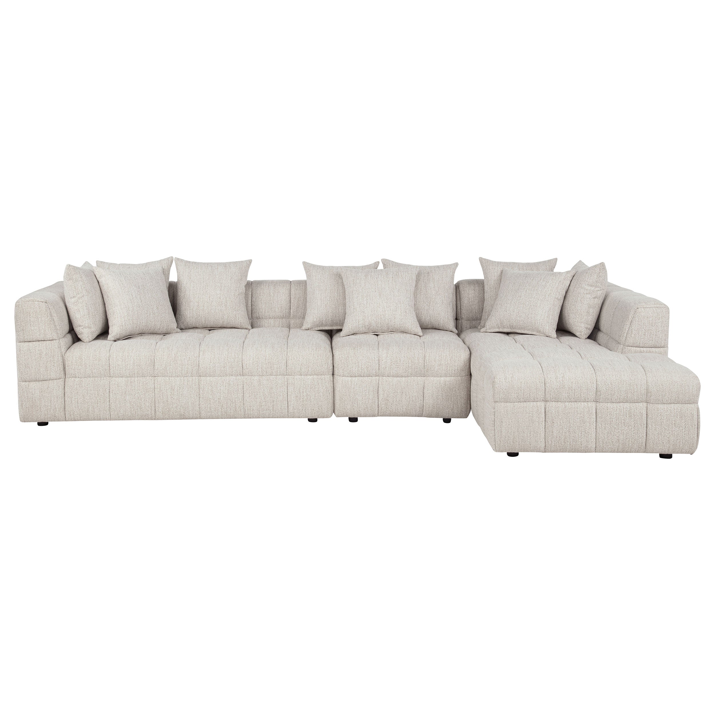 Amara 3-Piece Upholstered Sectional Sofa-Coaster