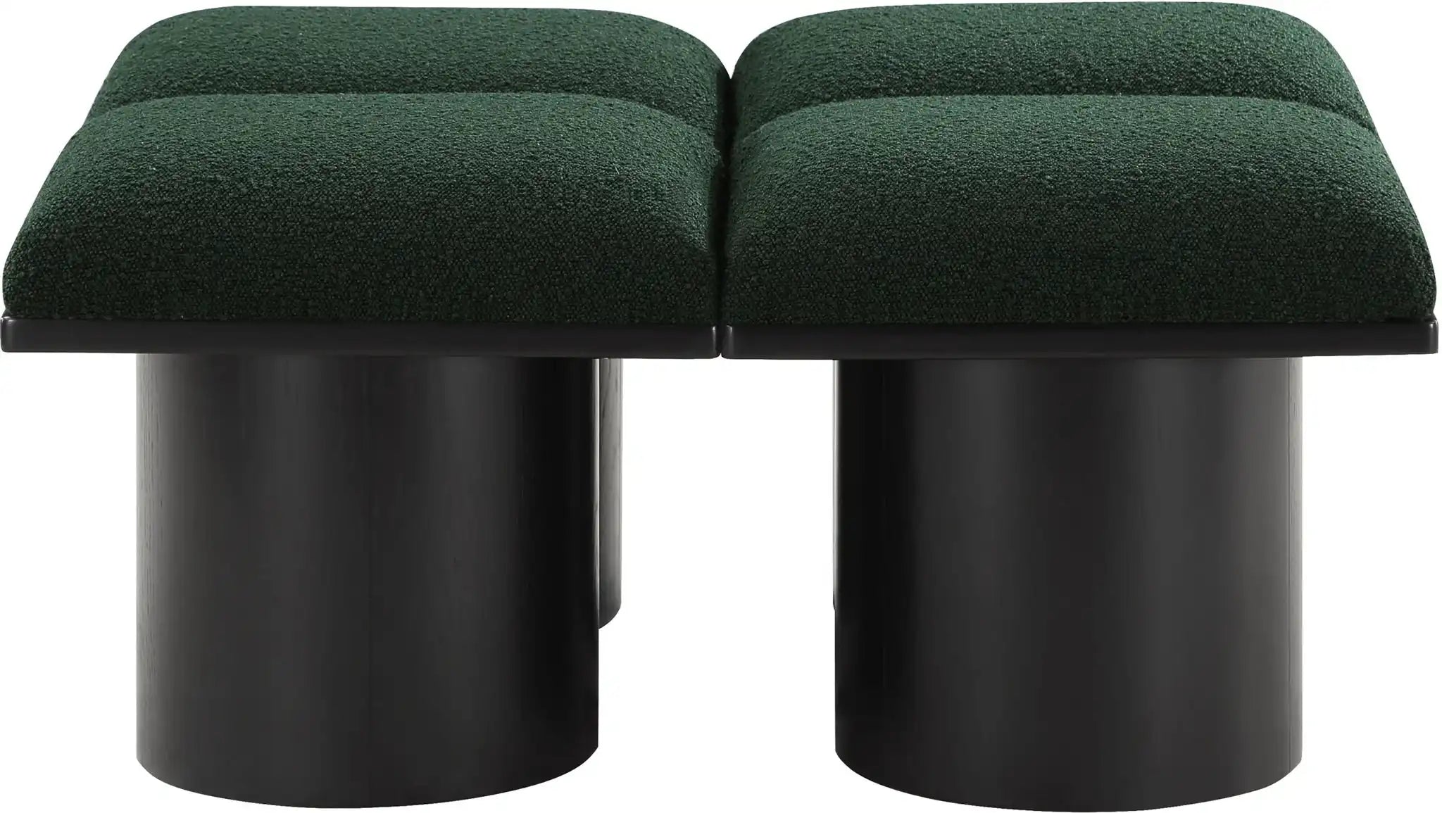 Pavilion - 4 Piece Modular Bench With Black Base