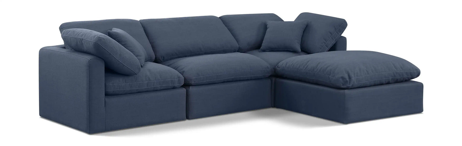Indulge - Linen 4 Piece Modular Sectional With Chaise - Best Buy Furniture