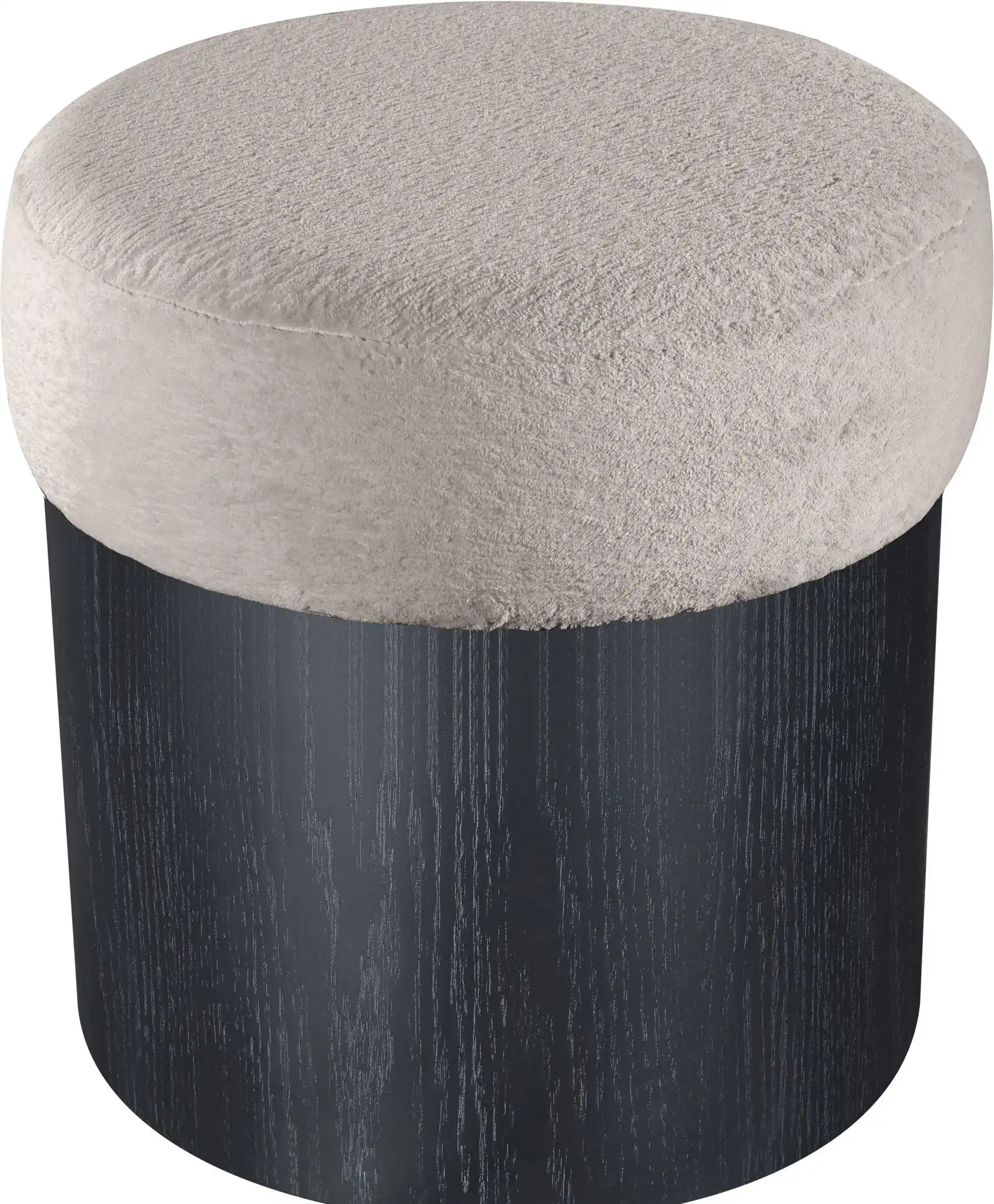 Nimes - Ottoman / Stool With Black Base