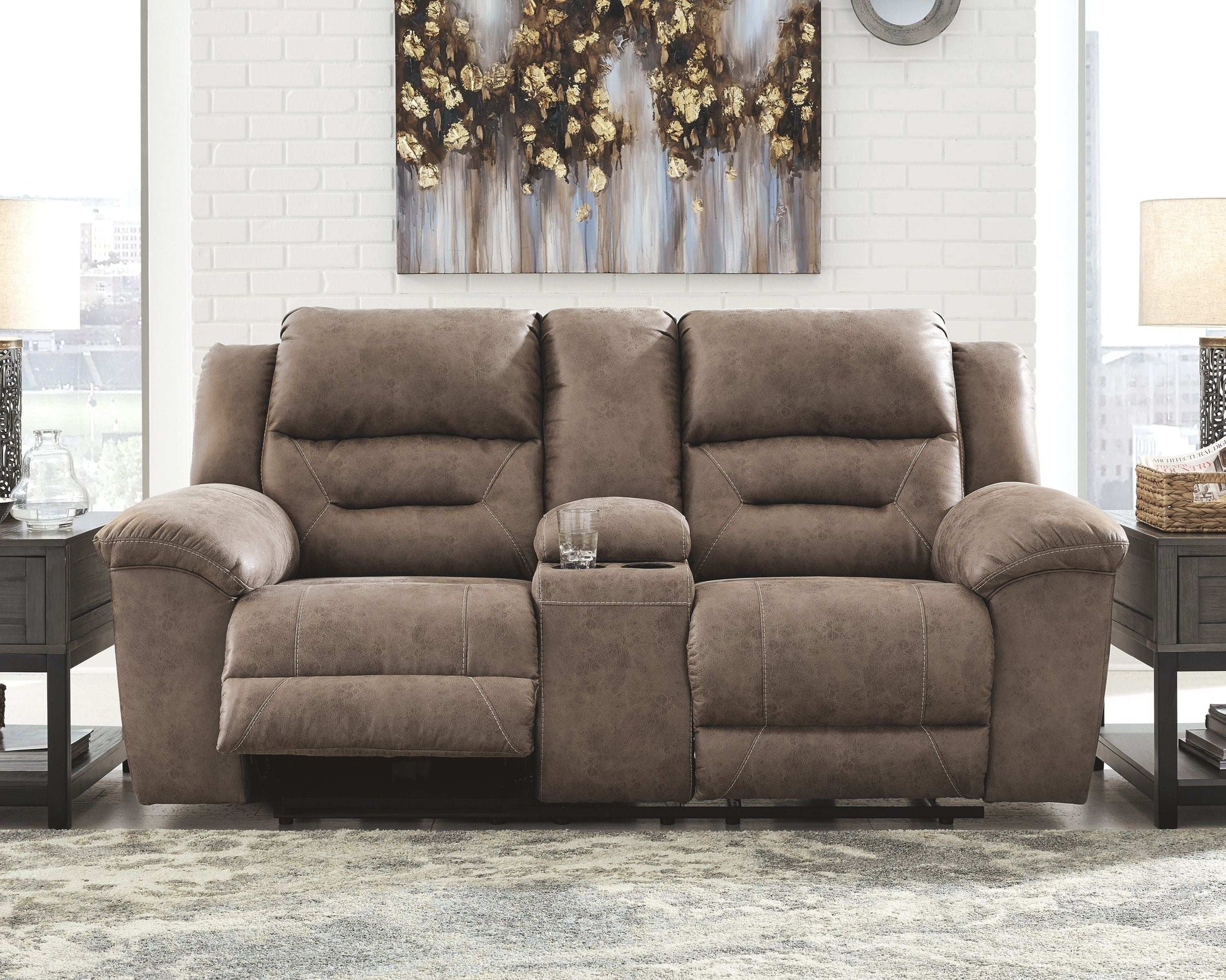 Stoneland - Reclining Loveseat - Best Buy Furniture