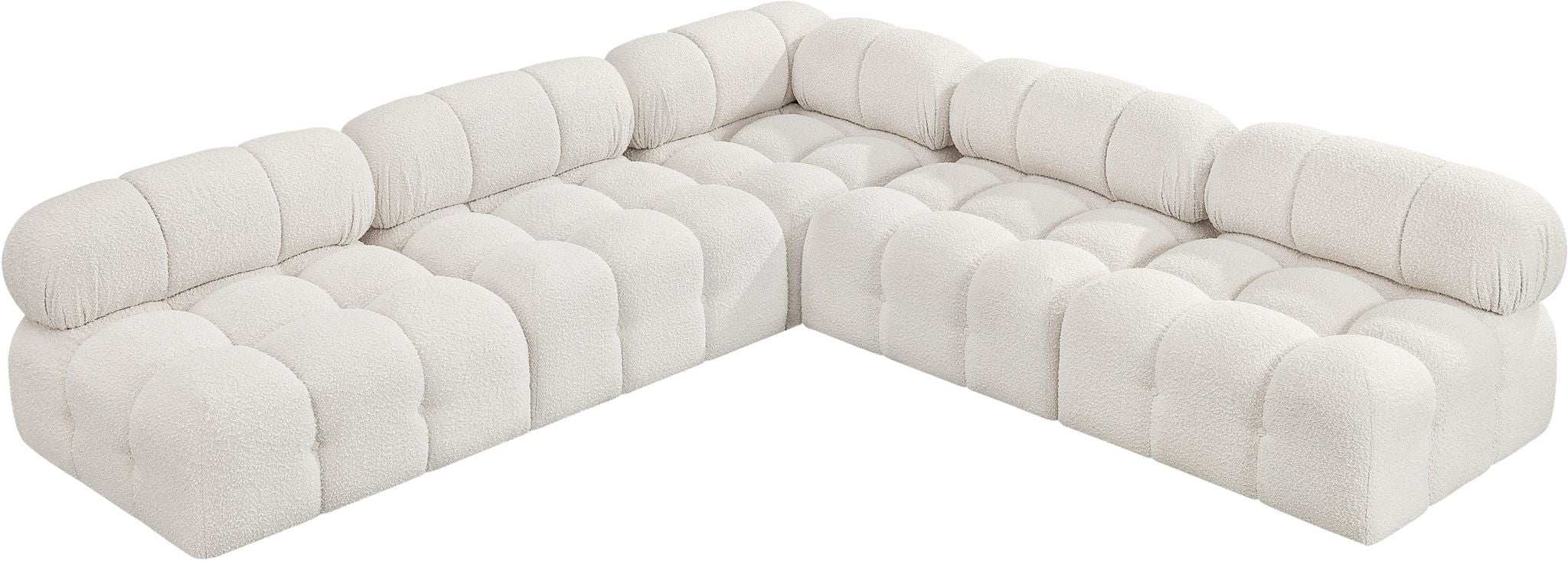 Ames - 5 Piece Fabric Modular Corner Sectional