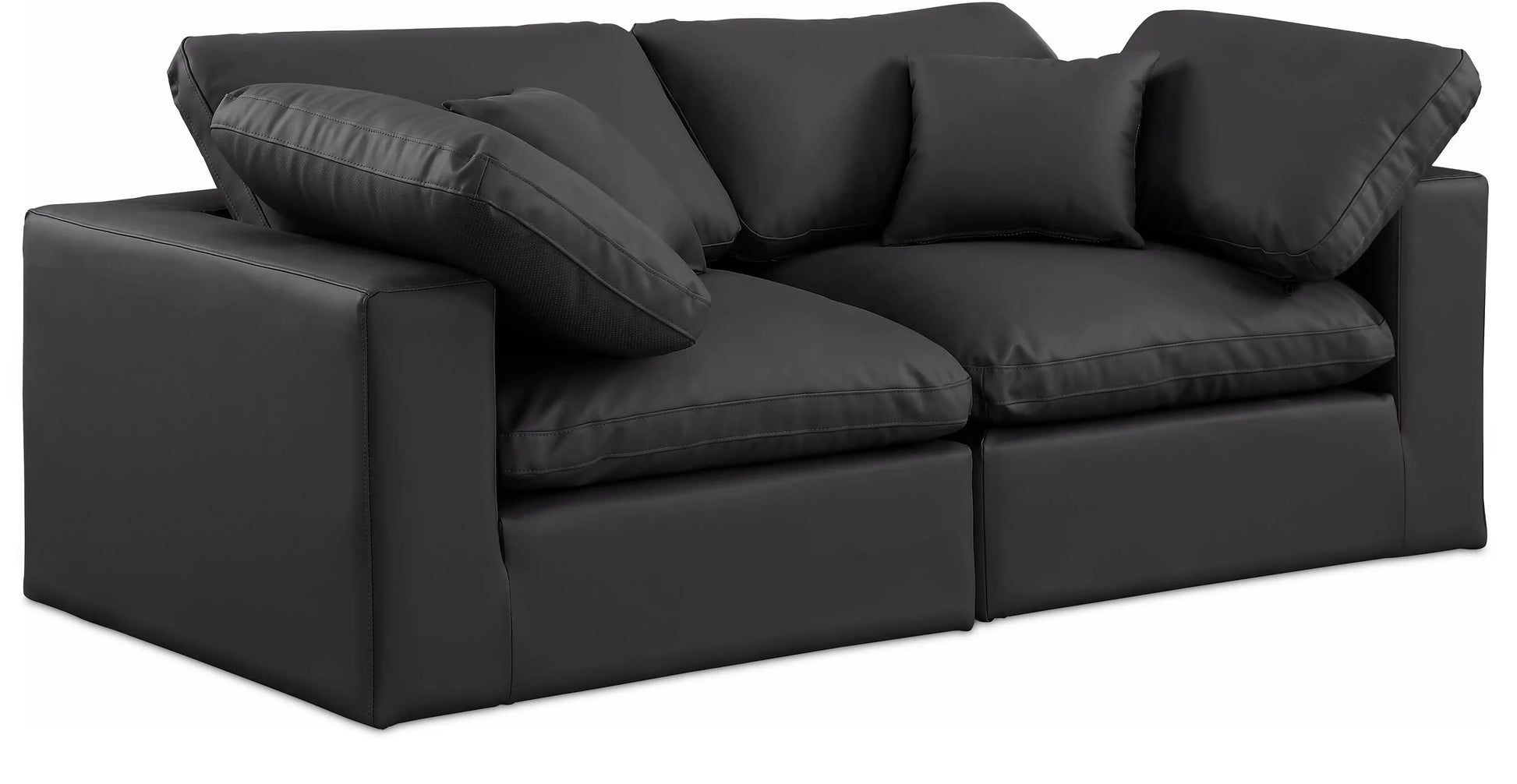 Comfy - Faux Leather Modular Sofa 2 Seats - Best Buy Furniture