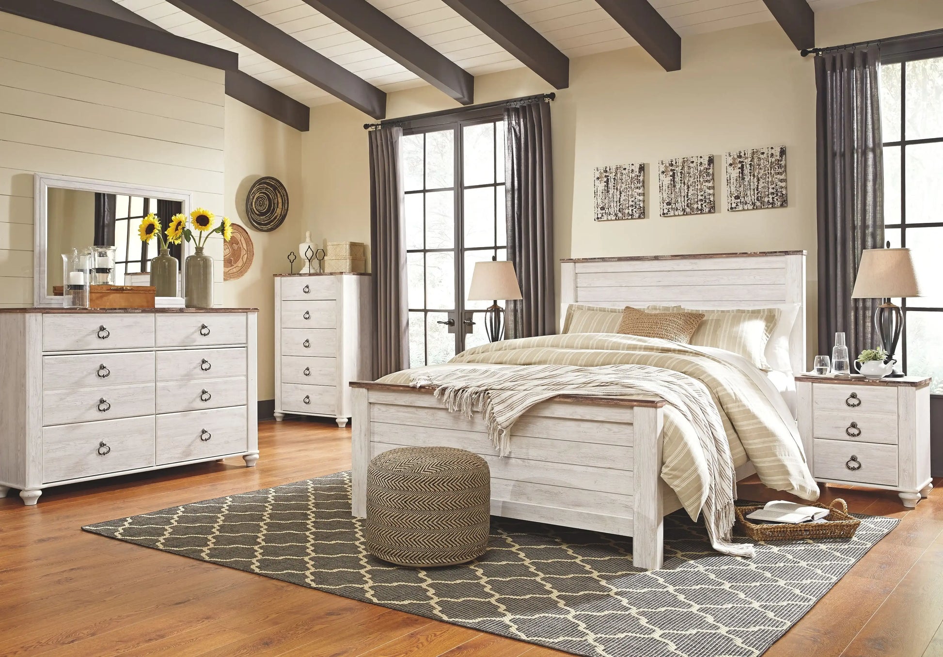 Willowton - Panel Bedroom Set - Best Buy Furniture