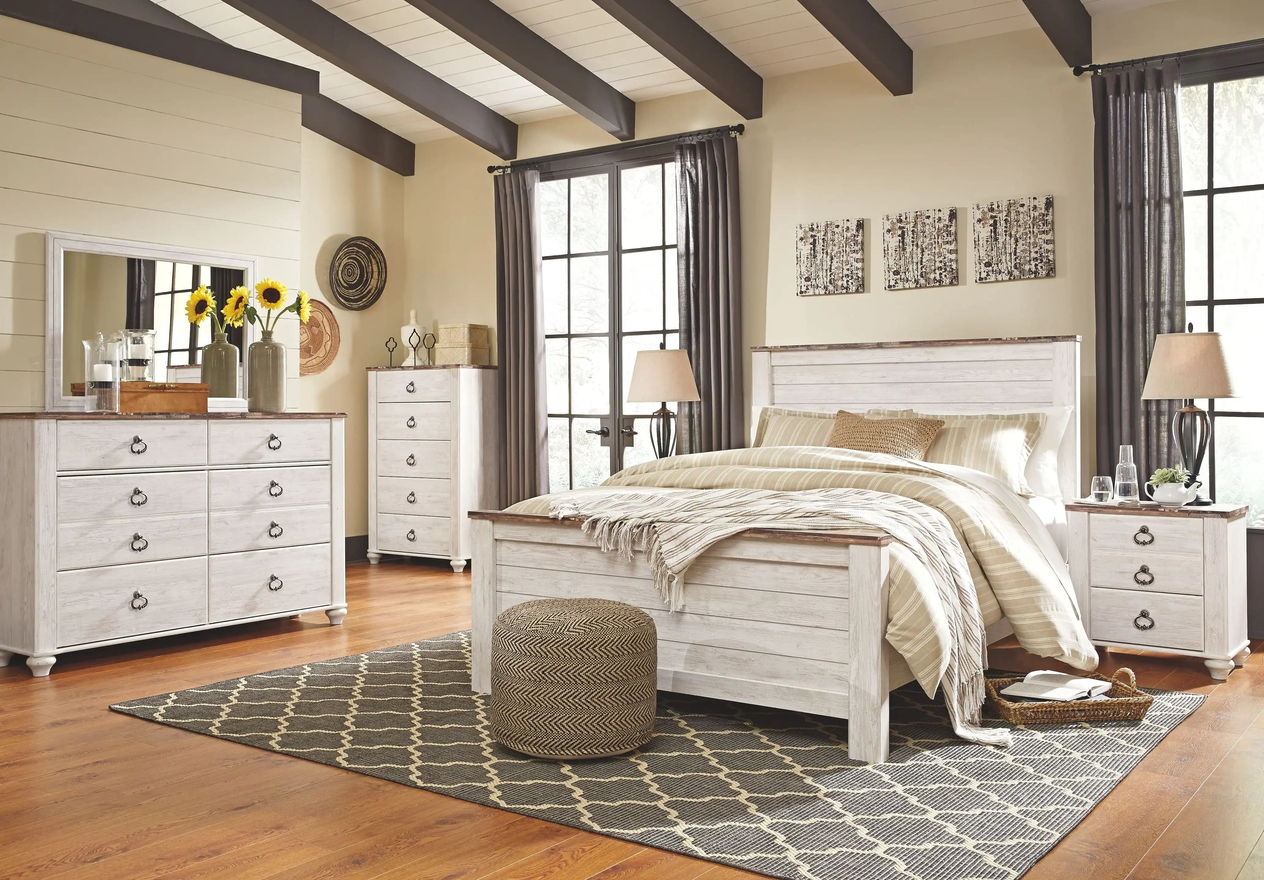 Willowton - Panel Bedroom Set - Best Buy Furniture