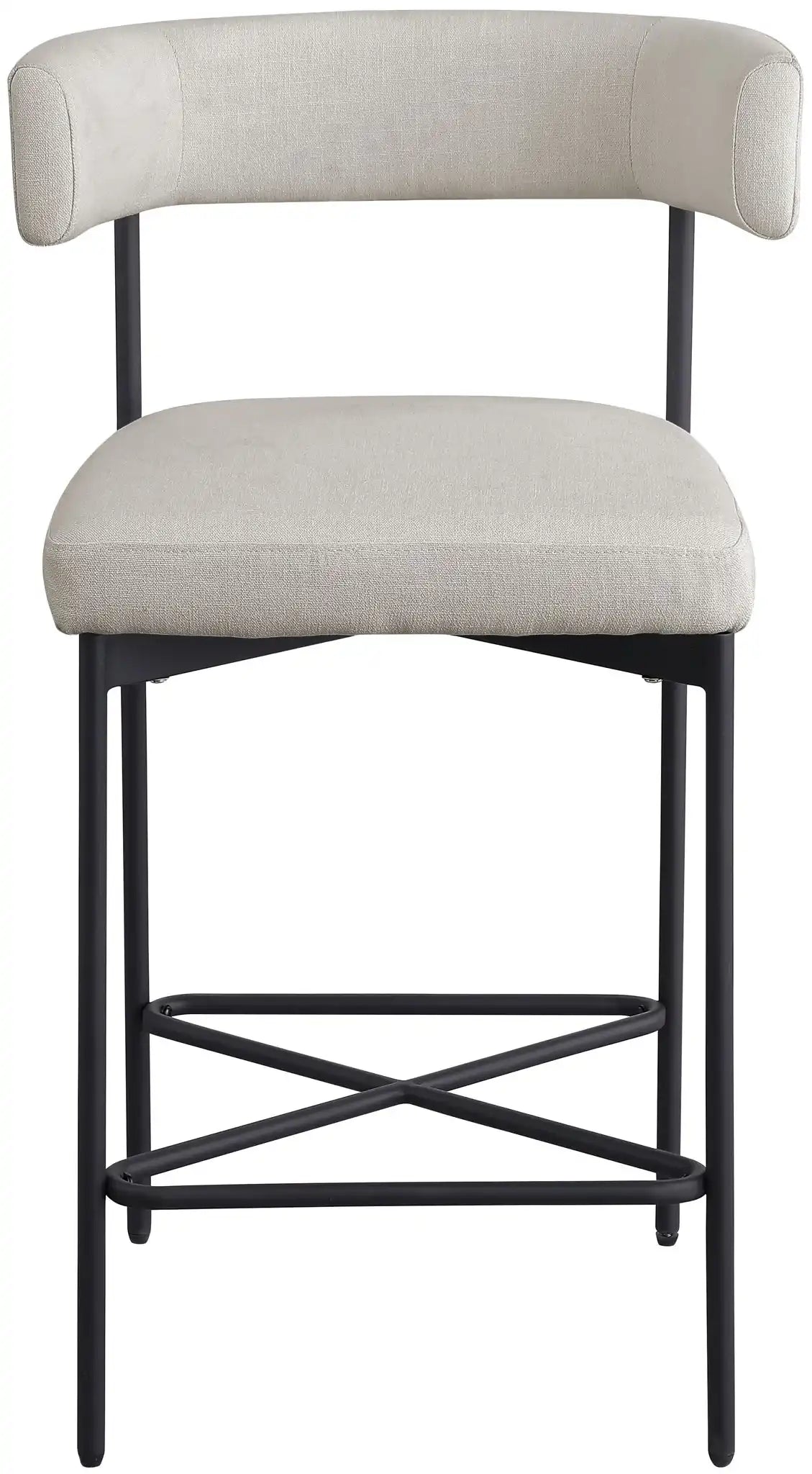 Rivage - Durable Stool With Black Frame (Set of 2)