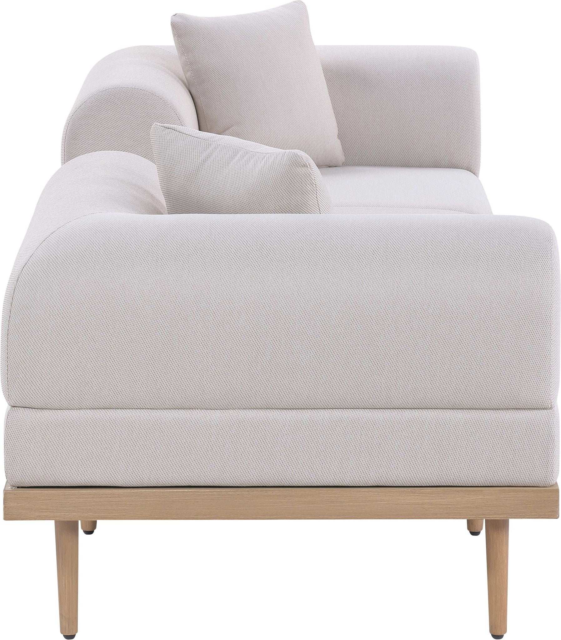 Laguna - 3 Piece 106.5" Outdoor Patio Modular Sofa With Backless Seat