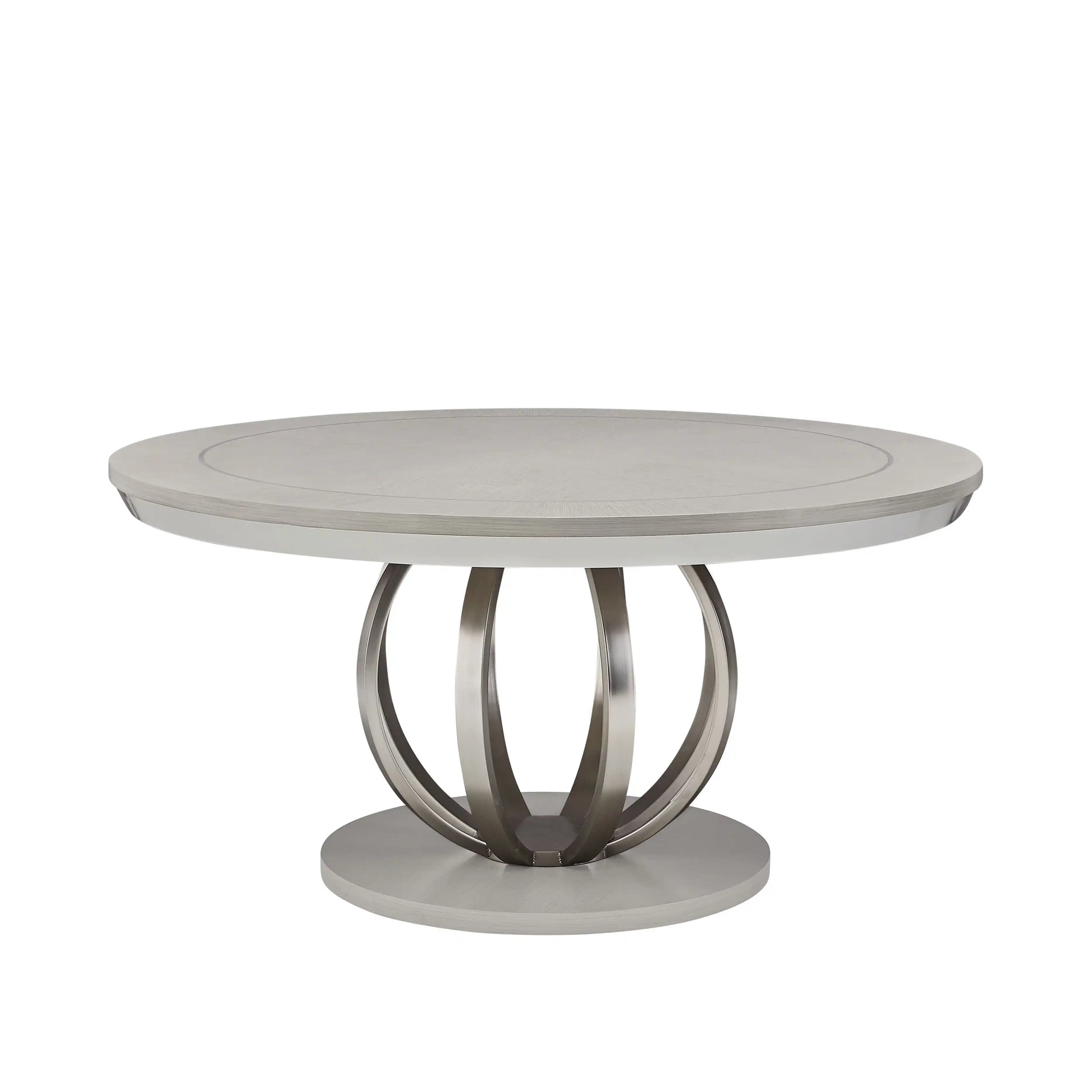 Eclipse - Round Dining Table - Moonlight Gray - Best Buy Furniture
