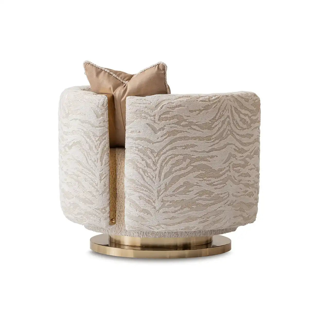 Savannah Breeze - Swivel Chair - Cashmere / Bright Gold - Best Buy Furniture
