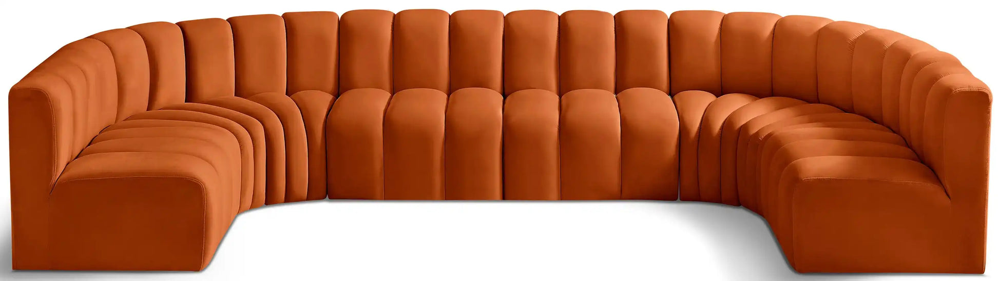 Arc - Velvet Modular U-Shaped Sectional - Best Buy Furniture