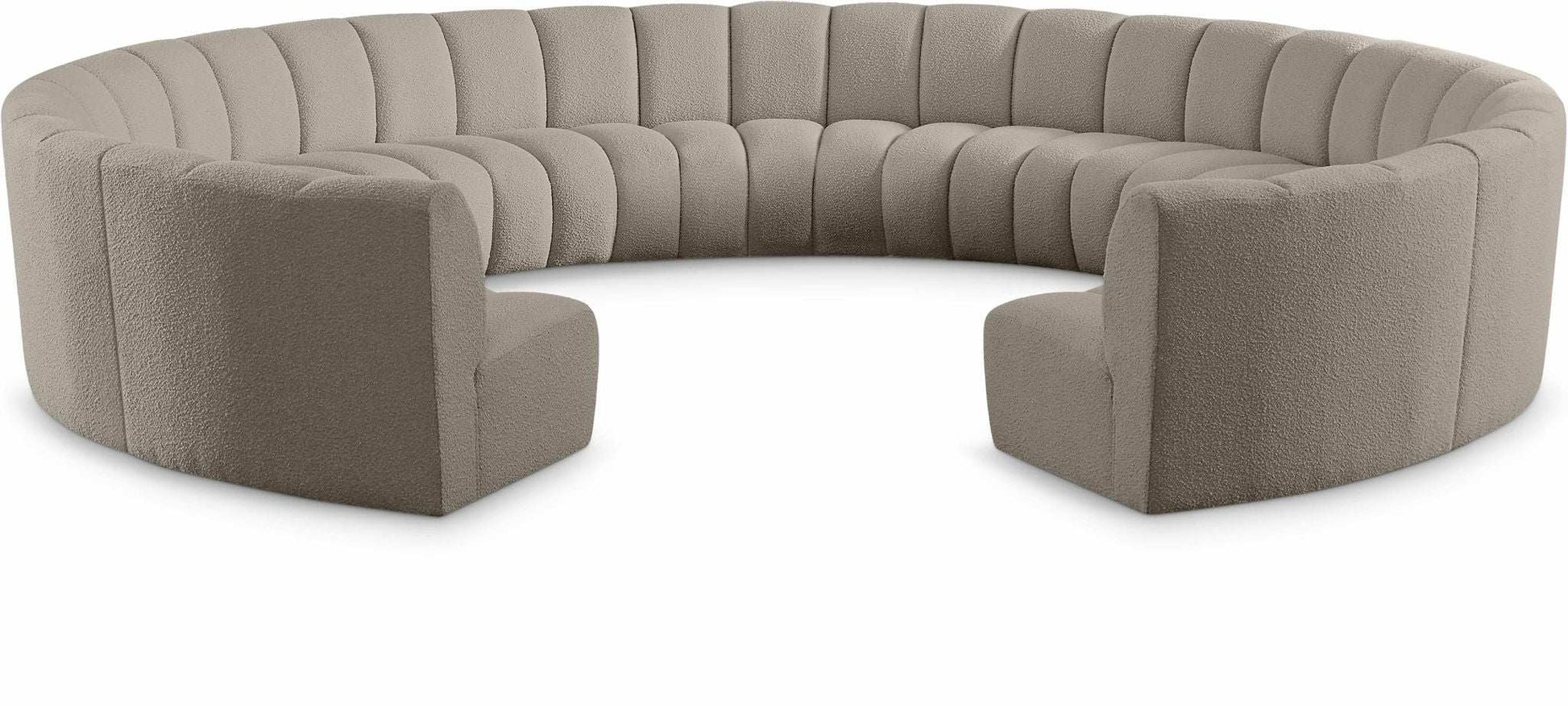 Infinity - 11 Piece Boucle Modular Sectional - Best Buy Furniture
