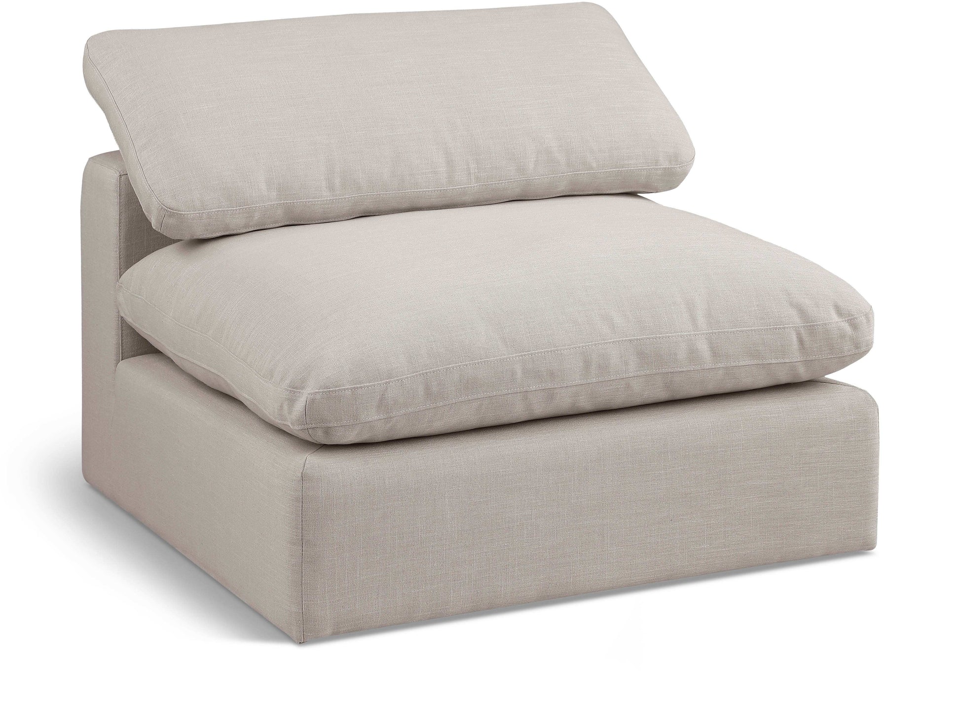 Comfy - Linen Armless Chair - Best Buy Furniture