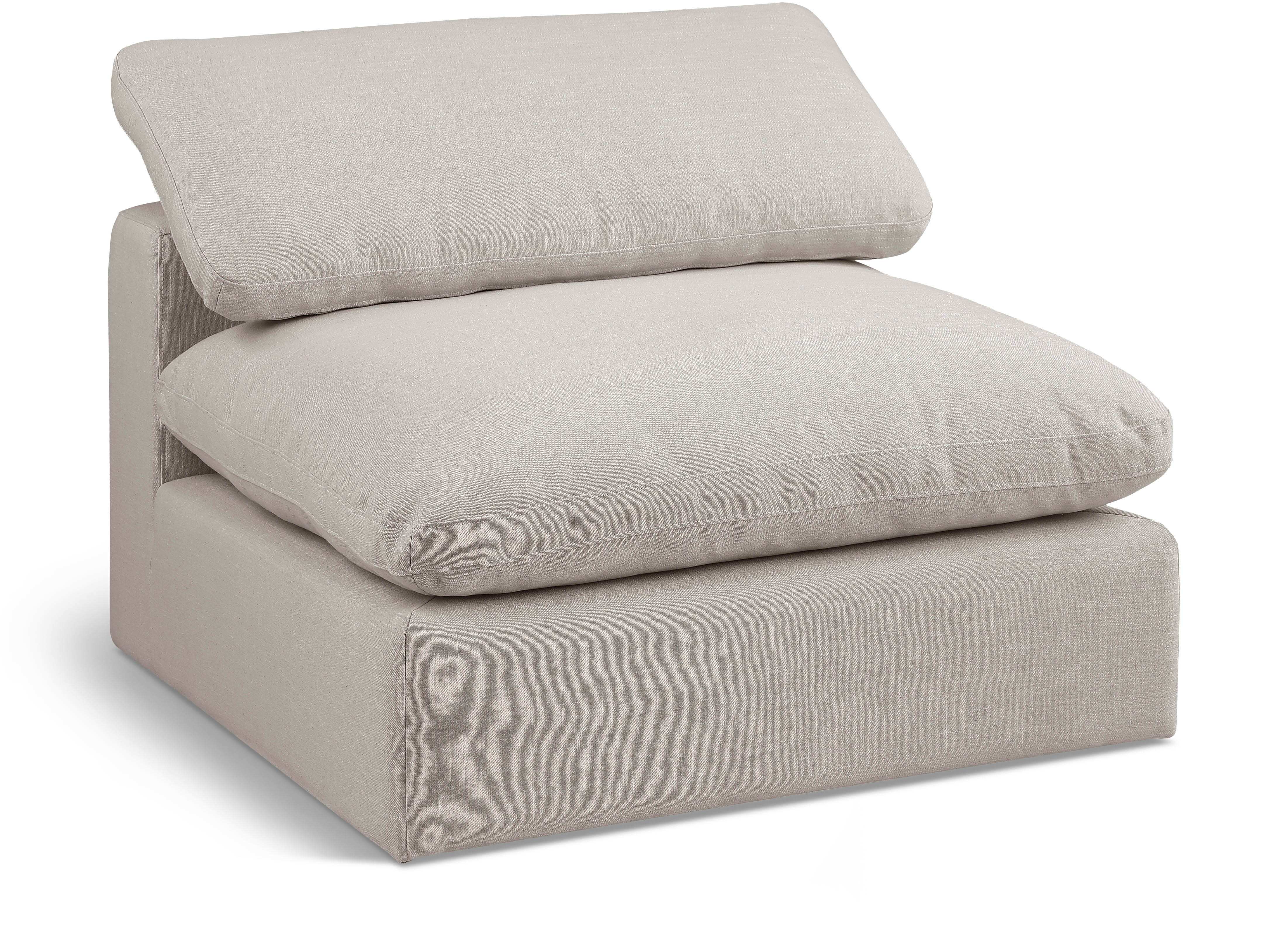 Comfy - Linen Armless Chair - Best Buy Furniture