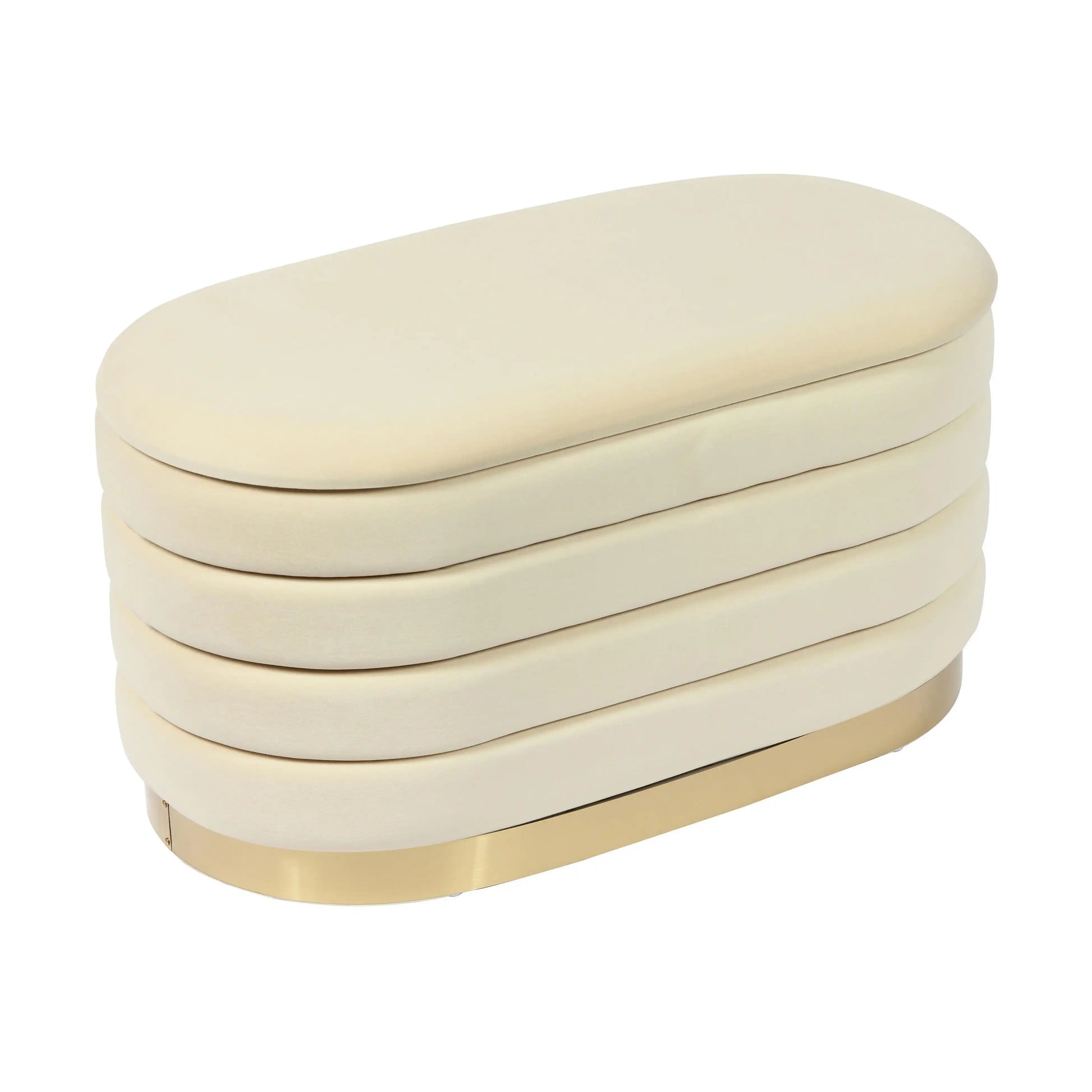 Lillian - Velvet Storage Bench - Best Buy Furniture