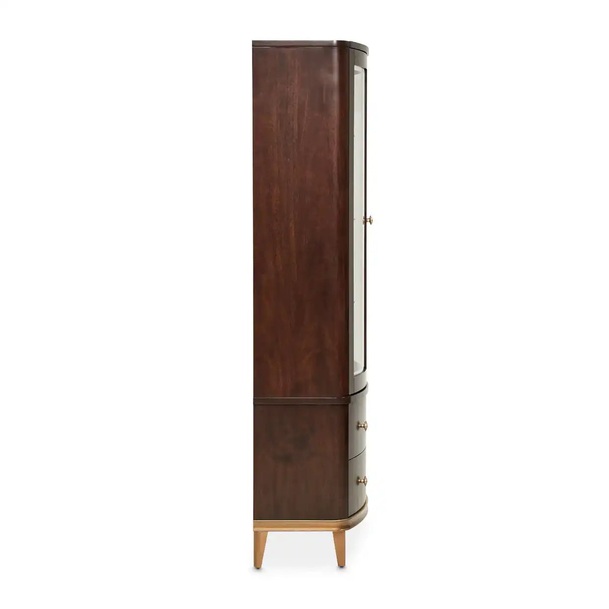 Camellia Field - Display Cabinet - Dark Brown - Best Buy Furniture