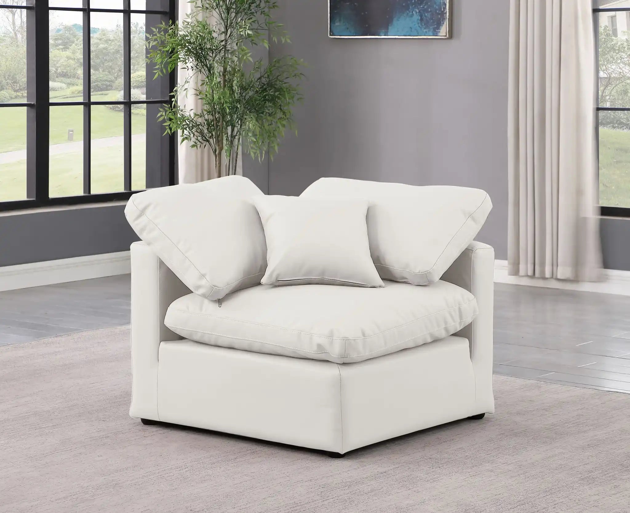 Indulge - Faux Leather Corner Chair