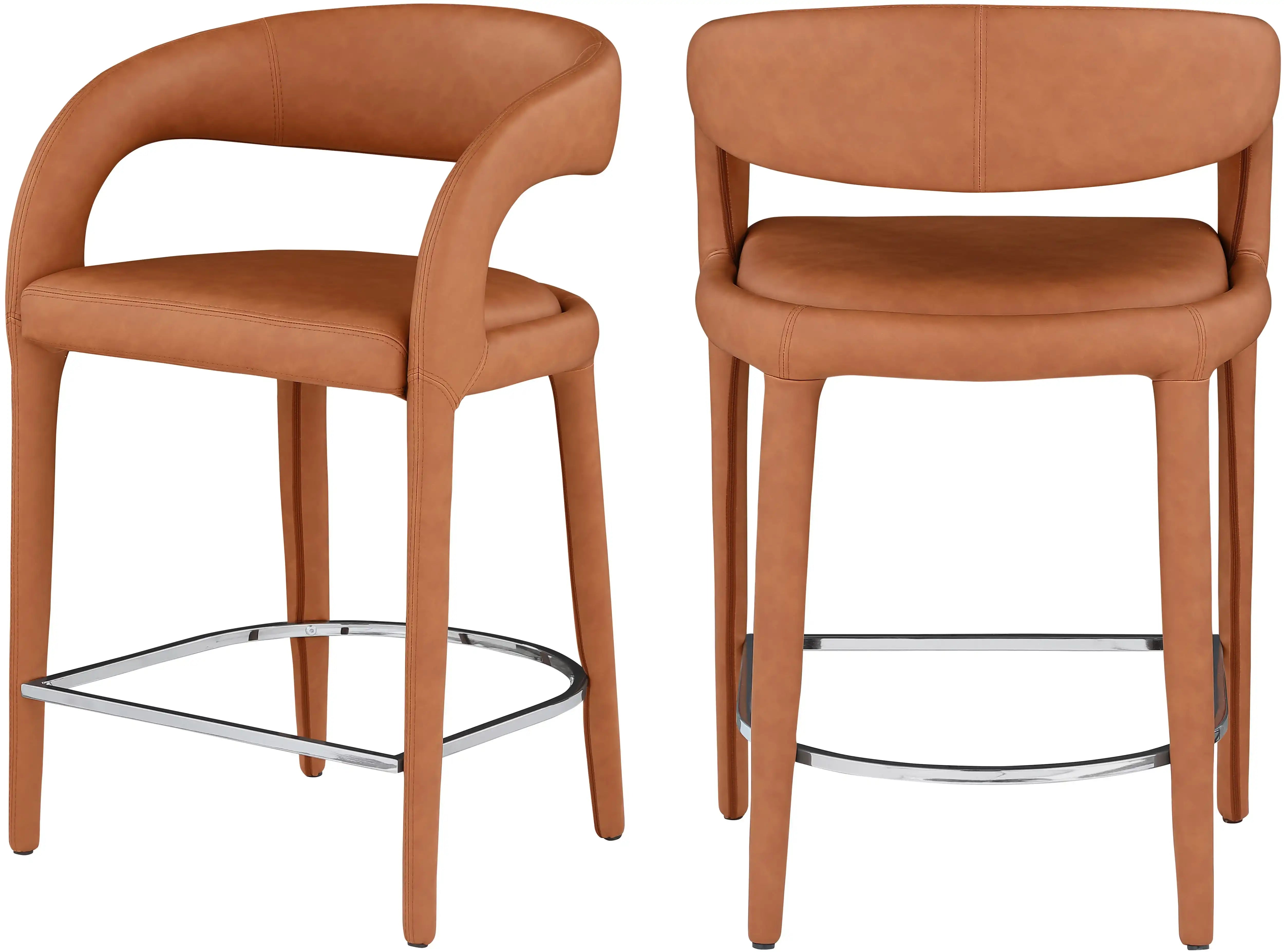Sylvester - Stool - Cognac - Best Buy Furniture