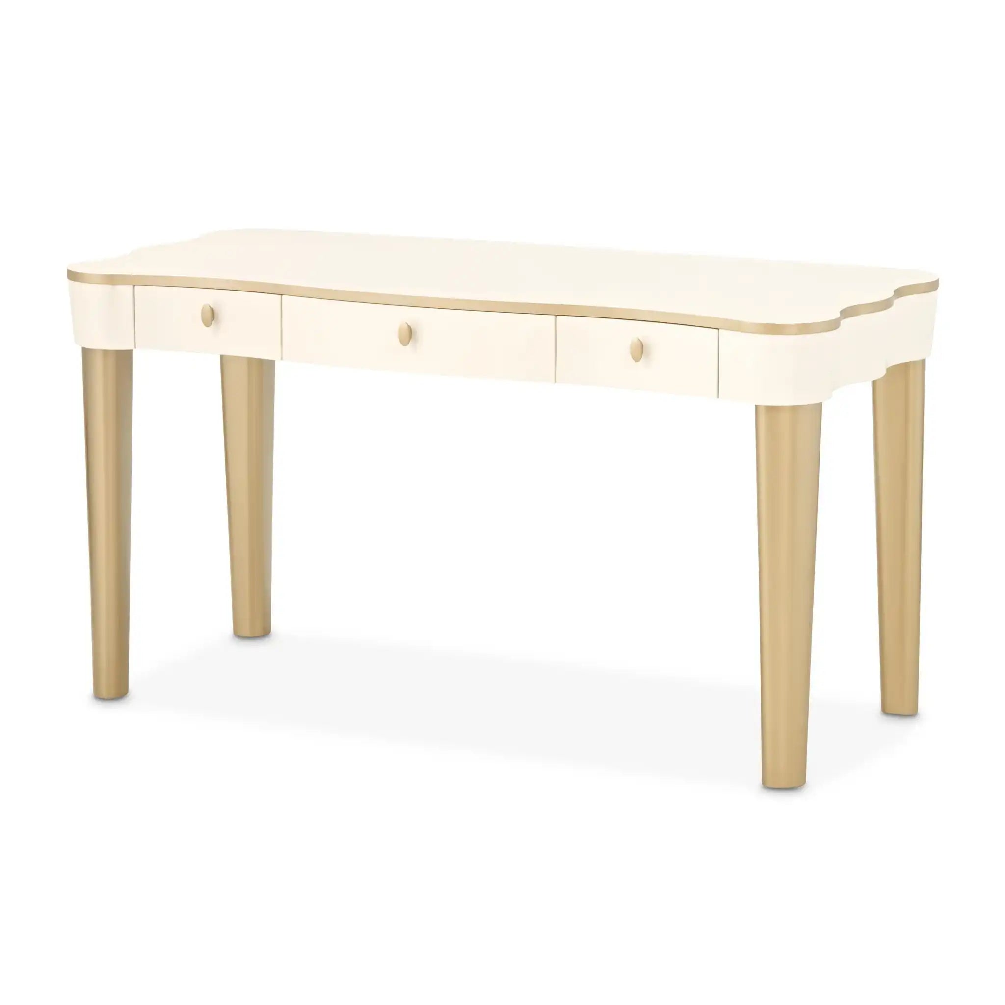 La Terrazza - Vanity Desk - Creamy Pearl - Best Buy Furniture