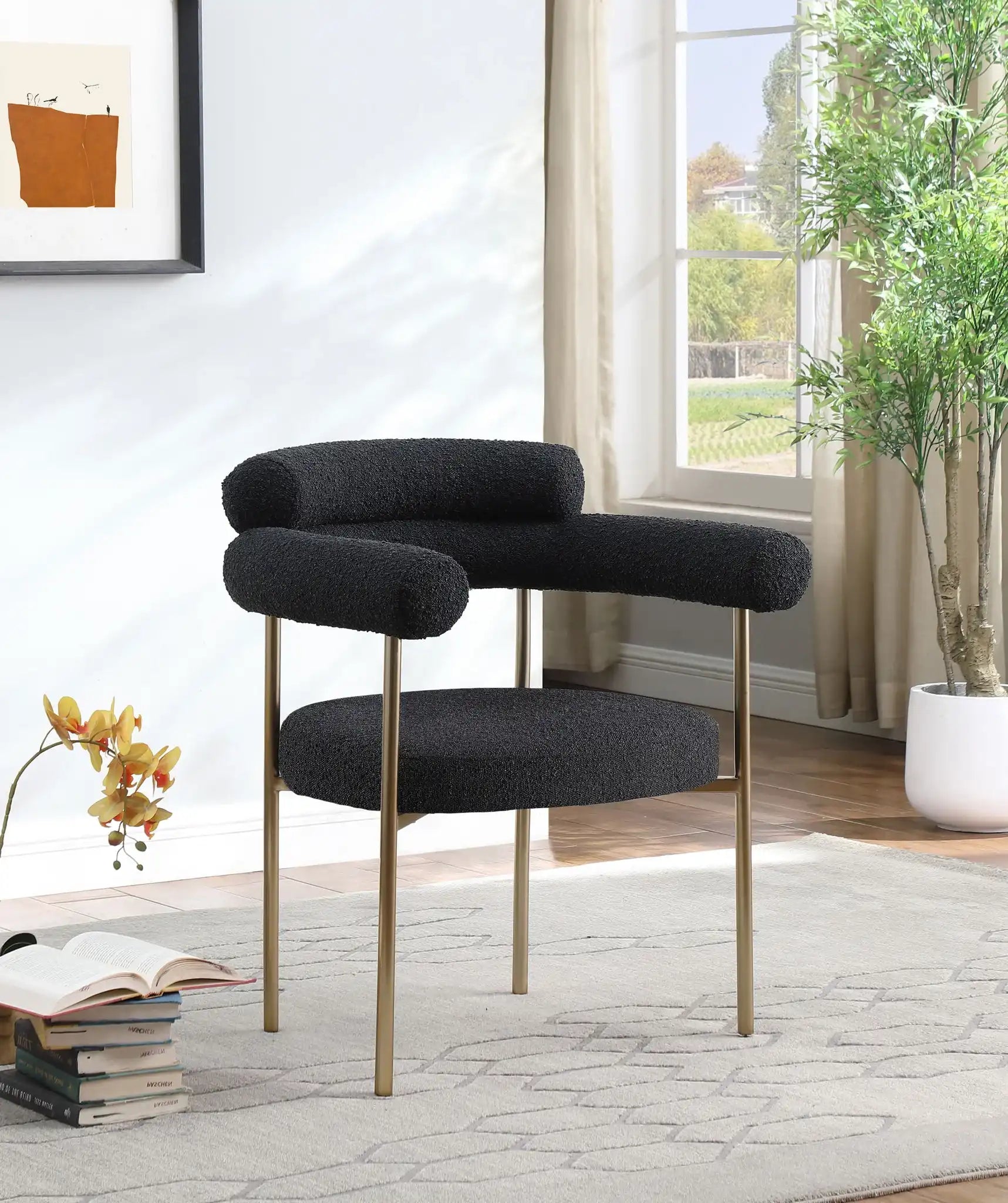 Blake - Boucle Fabric Dining Chair (Set of 2)