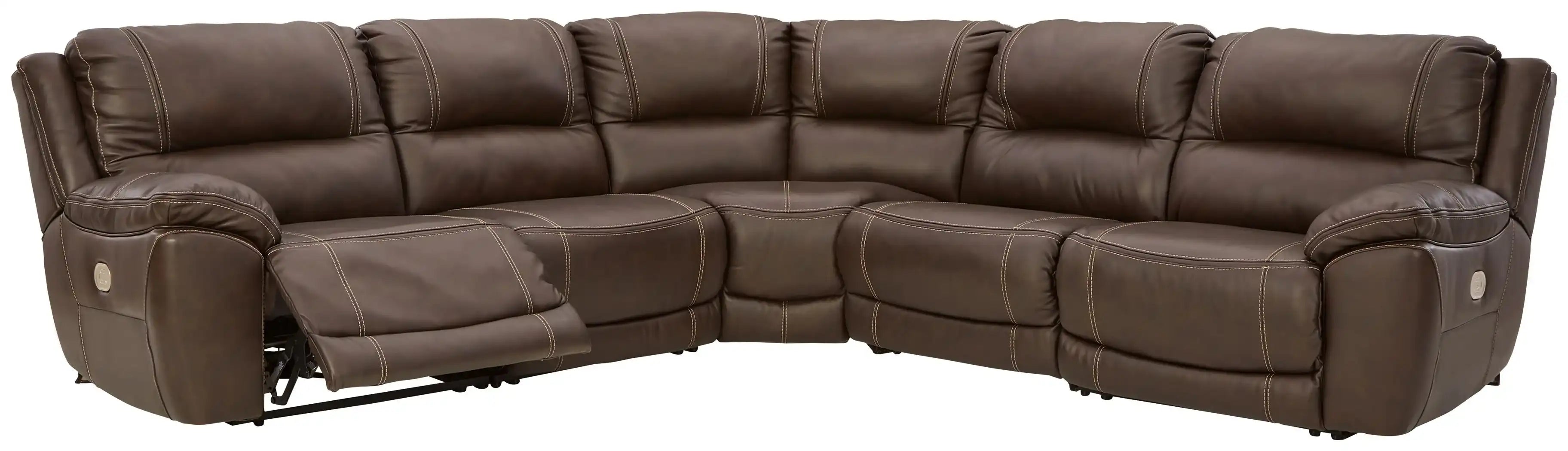 Dunleith - Power Reclining Sectional - Best Buy Furniture