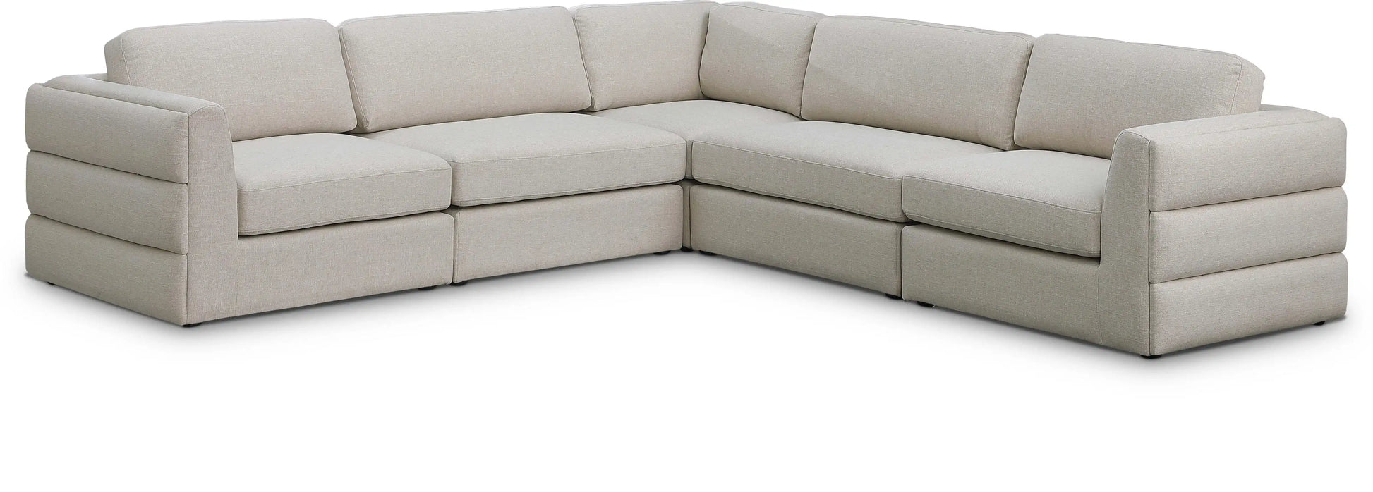 Beckham - 5 Piece Modular Corner Sectional - Best Buy Furniture