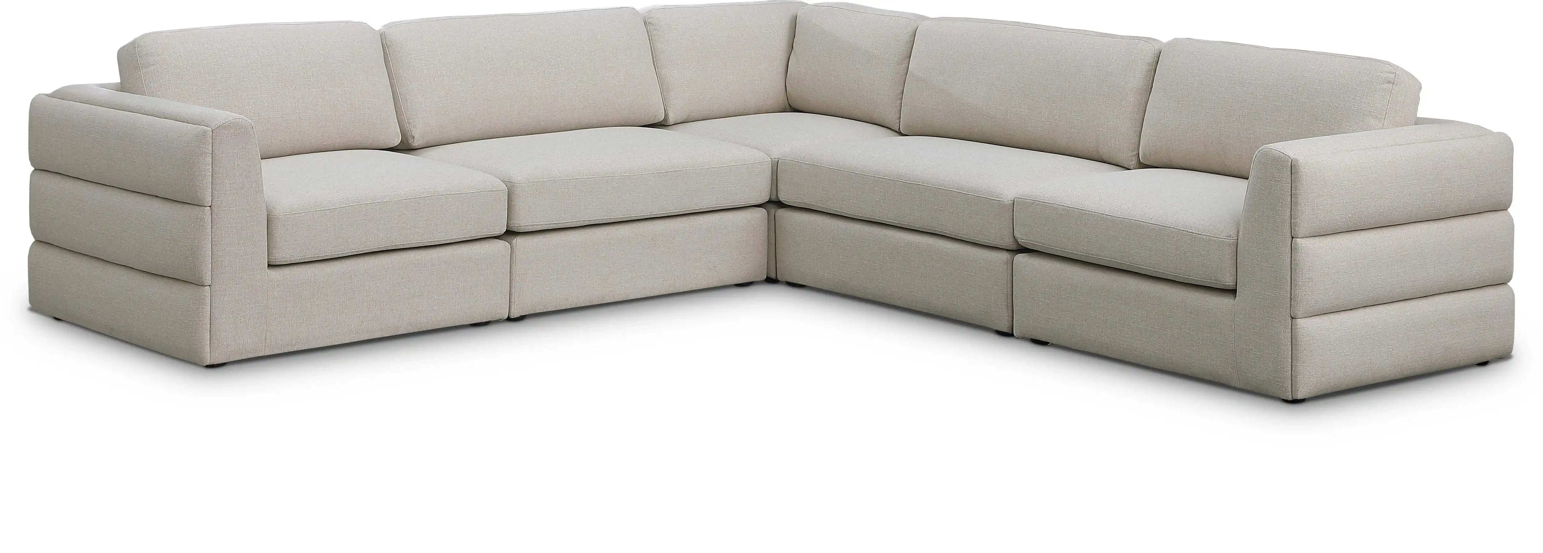 Beckham - 5 Piece Modular Corner Sectional - Best Buy Furniture