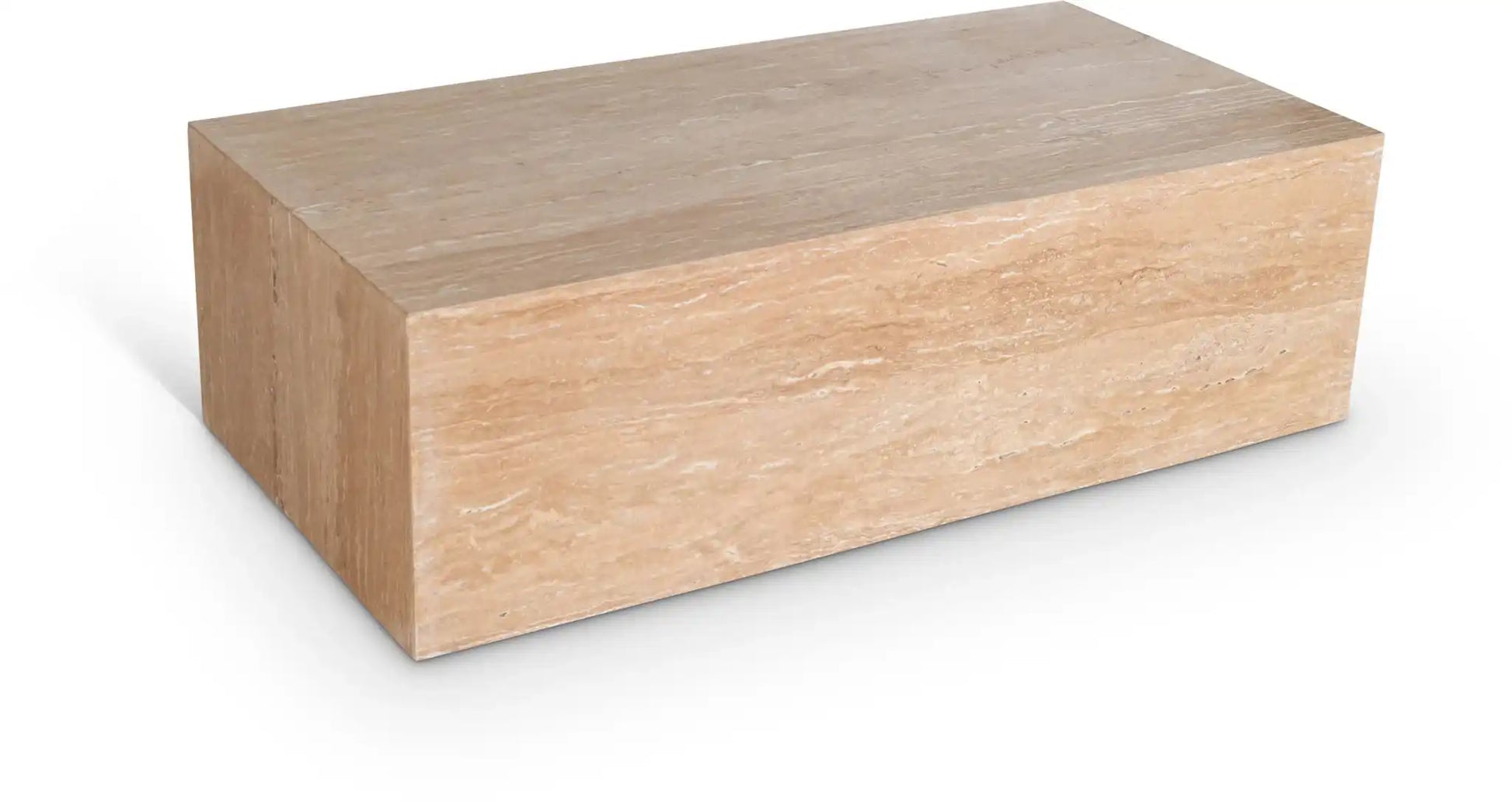 Bolzano - Travertine Coffee Table - Natural - Best Buy Furniture