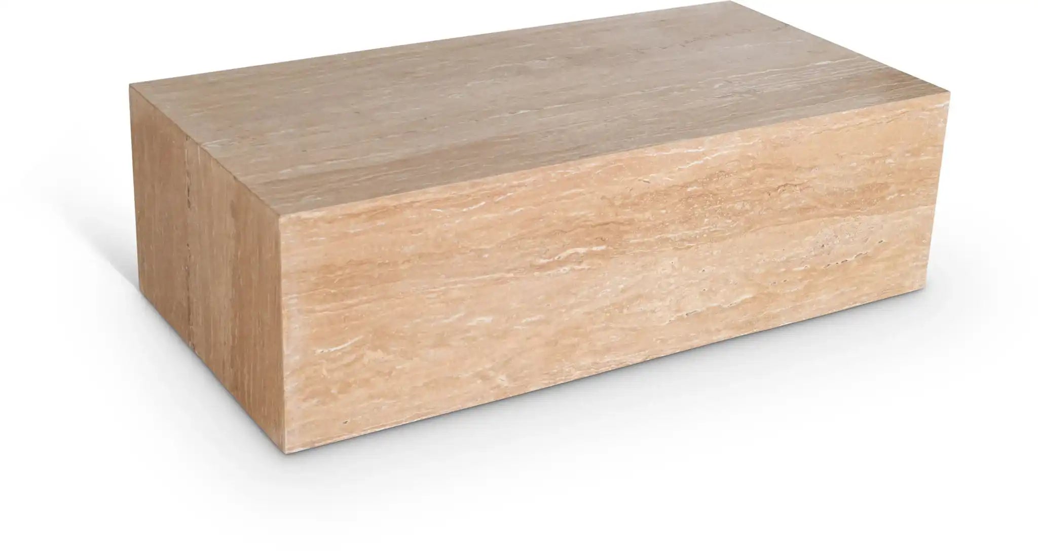 Bolzano - Travertine Coffee Table - Natural - Best Buy Furniture