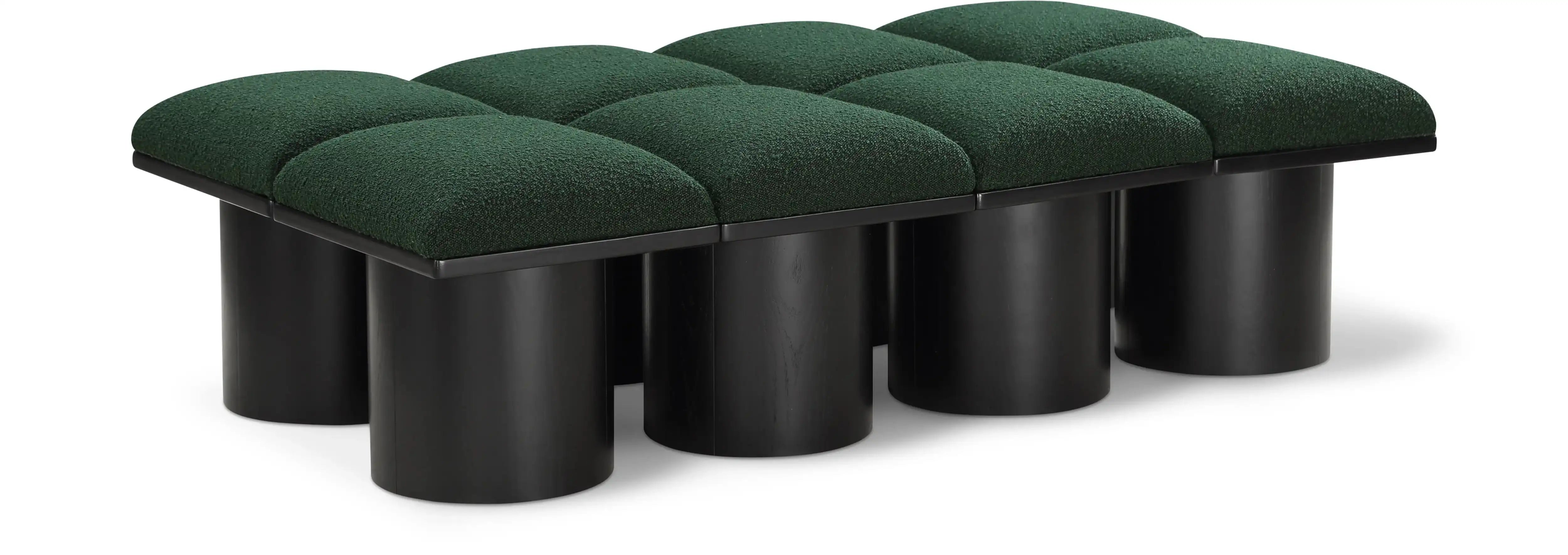 Pavilion - 8 Piece Modular Bench With Black Base - Best Buy Furniture