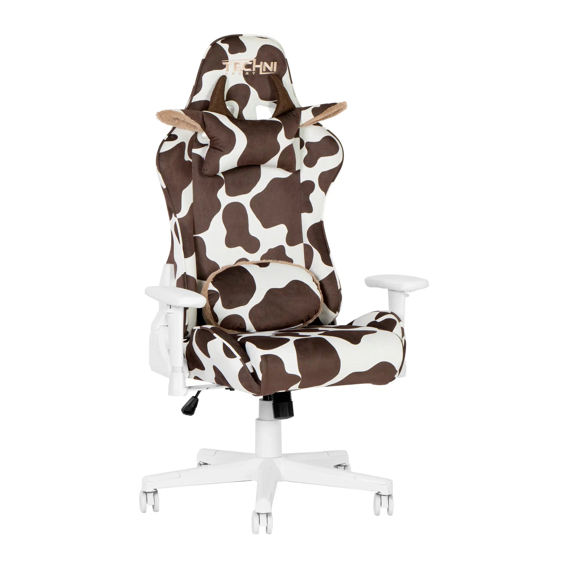 Techni Sport TS85 Brown COW Series Gaming Chair - Best Buy Furniture