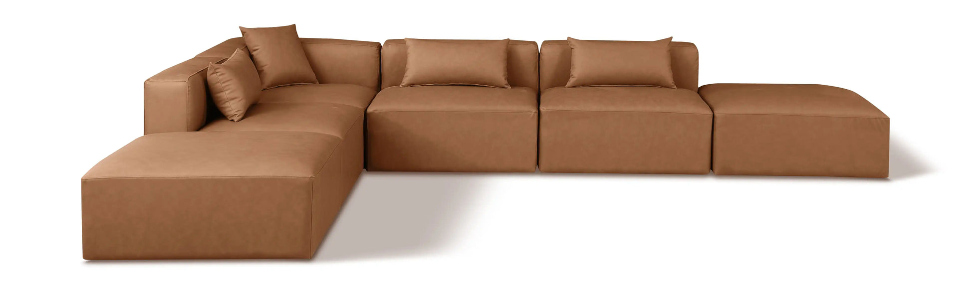 Cube - 6 Piece Modular Corner Armless Sectional - Best Buy Furniture