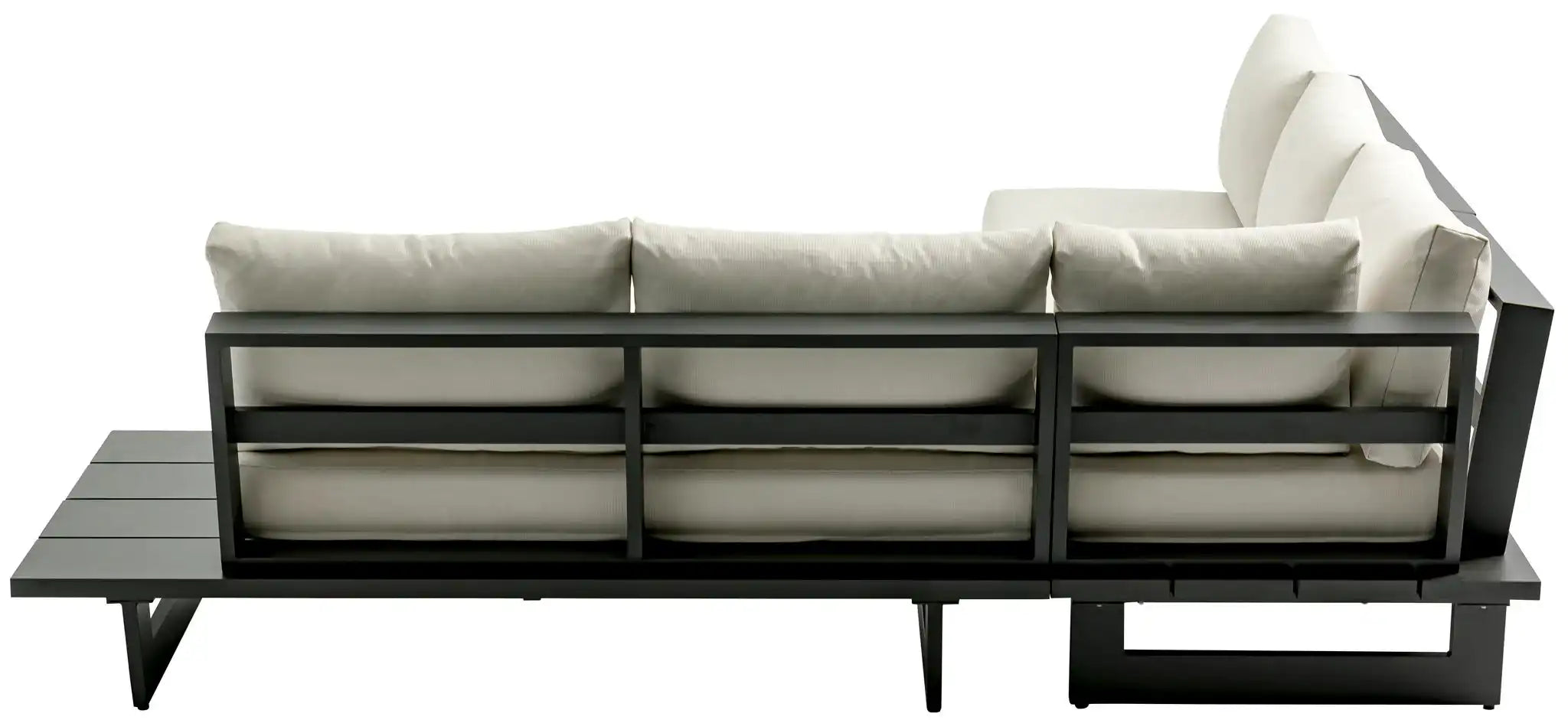 Maldives - Water Resistant Outdoor Patio Sectional With Gray Frame