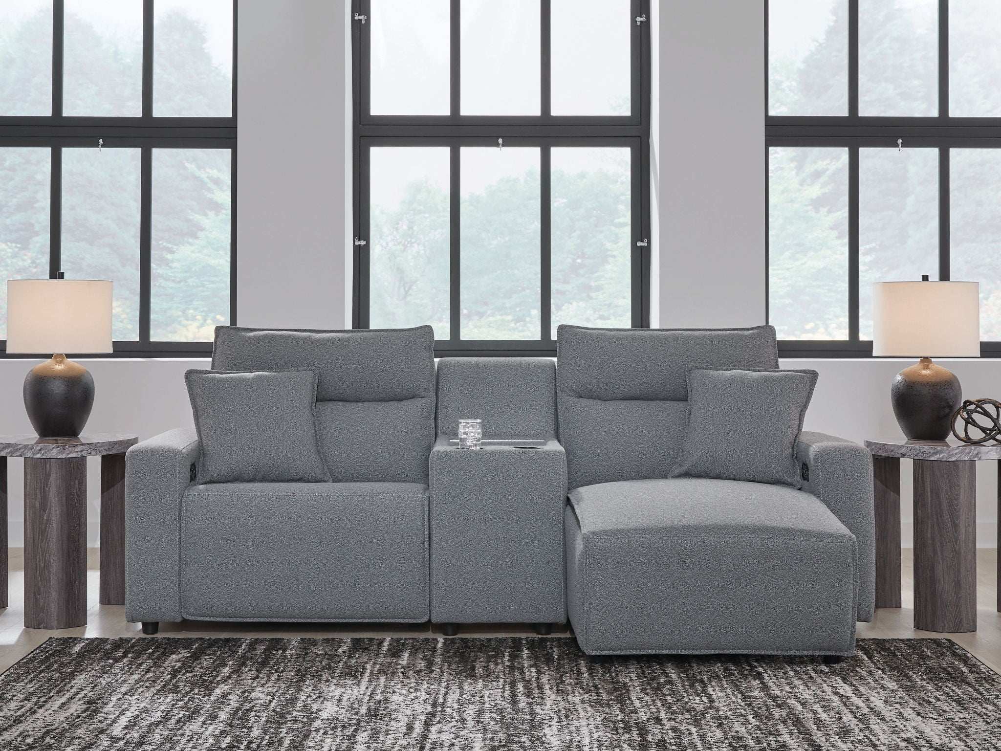 ModMax II - Salt And Pepper - Reclining Sectional - Best Buy Furniture