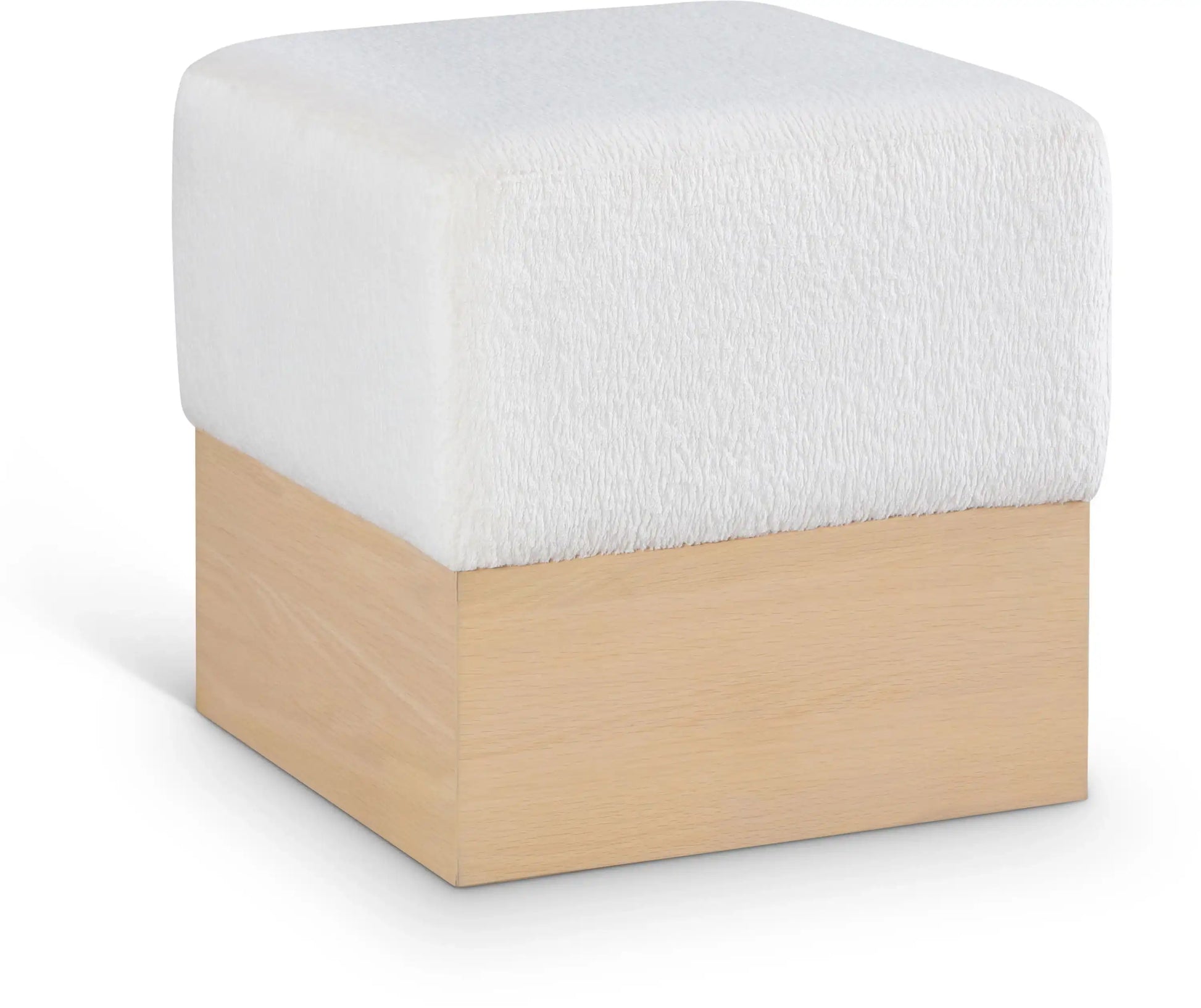 Havre - Ottoman / Stool With Natural Base - Best Buy Furniture
